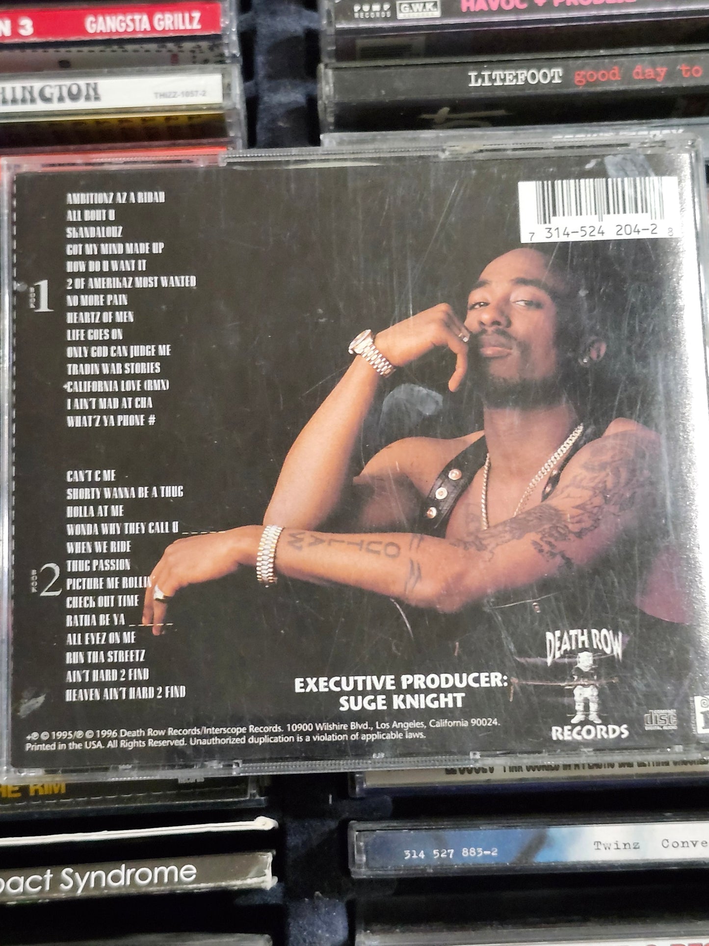 2Pac All Eyez On Me CD Dr Dre Snoop Dogg C-Bo Method Man Redman Richie Rich