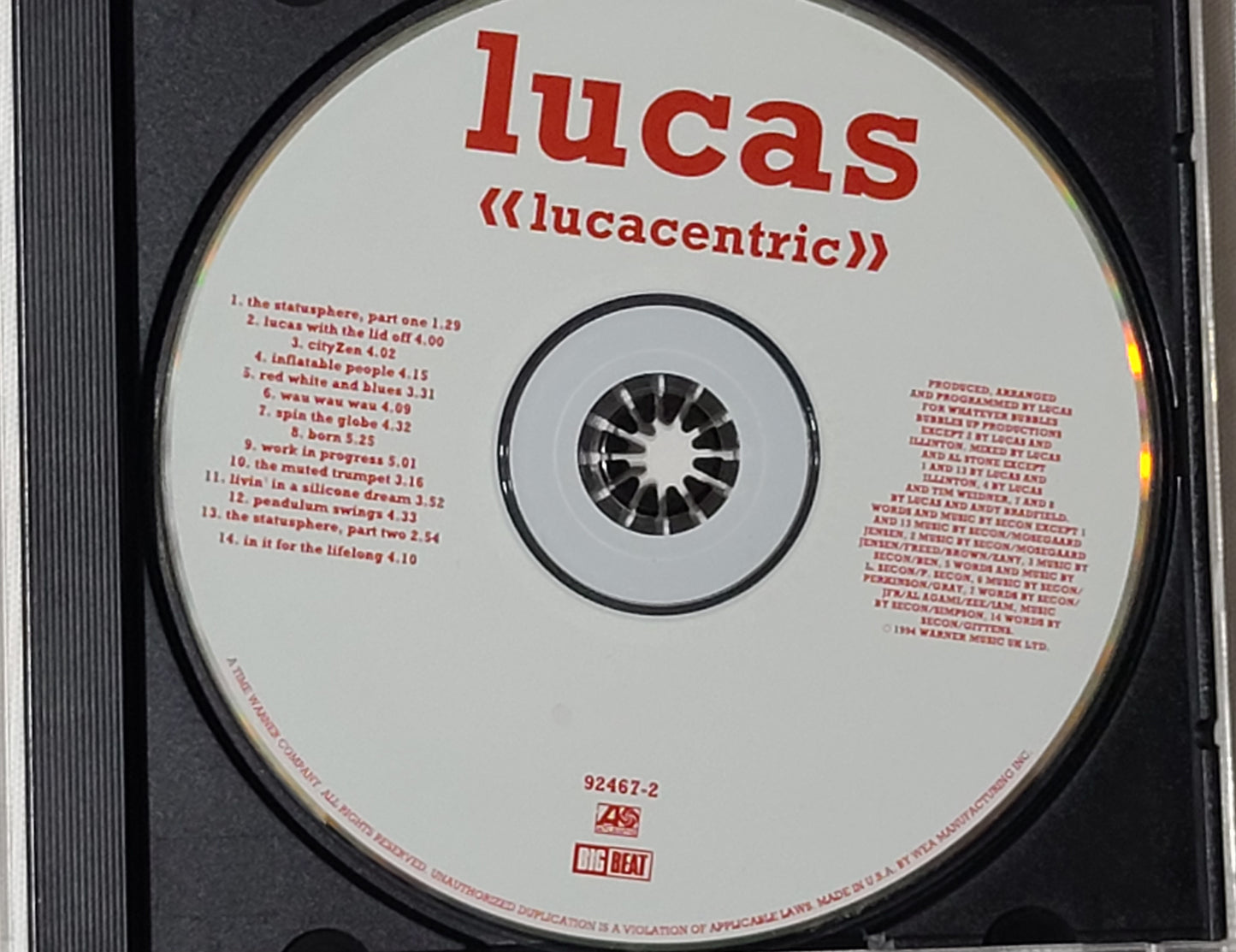 Lucas Lucacentric CD