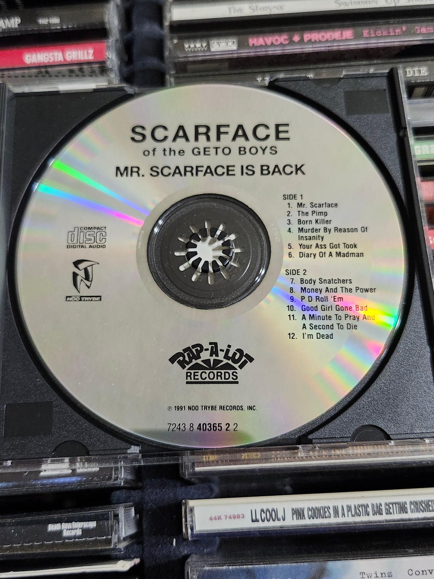 Scarface Mr Scarface Is Back CD Geto Boys Rare HTF OOP