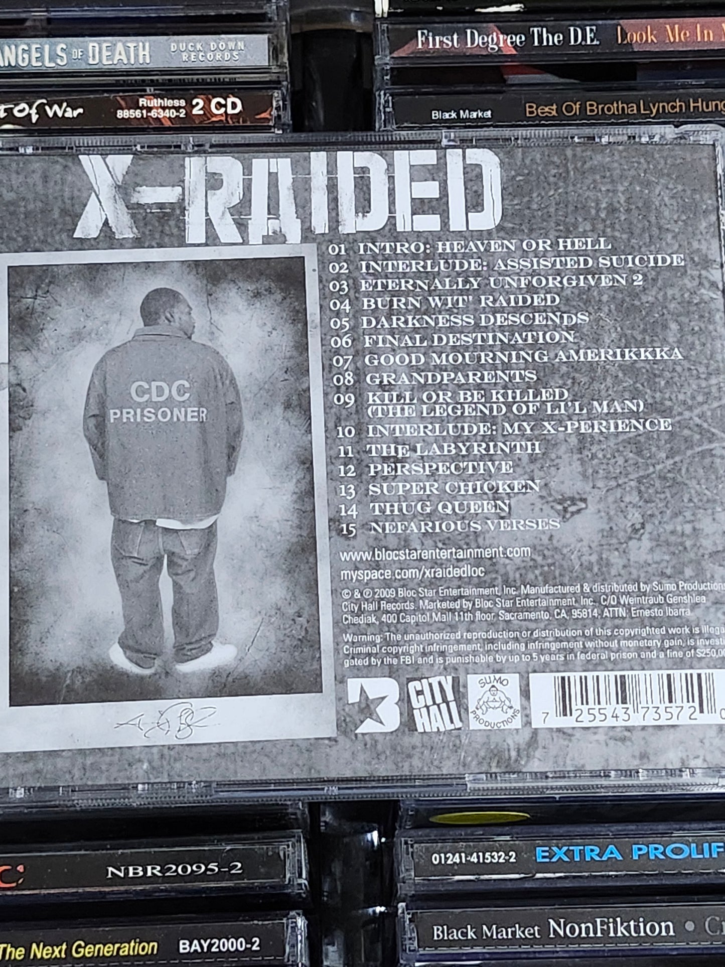 X-Raided - The Unforgiven Vol. 2: Assisted Suicide CD Rare HTF OOP