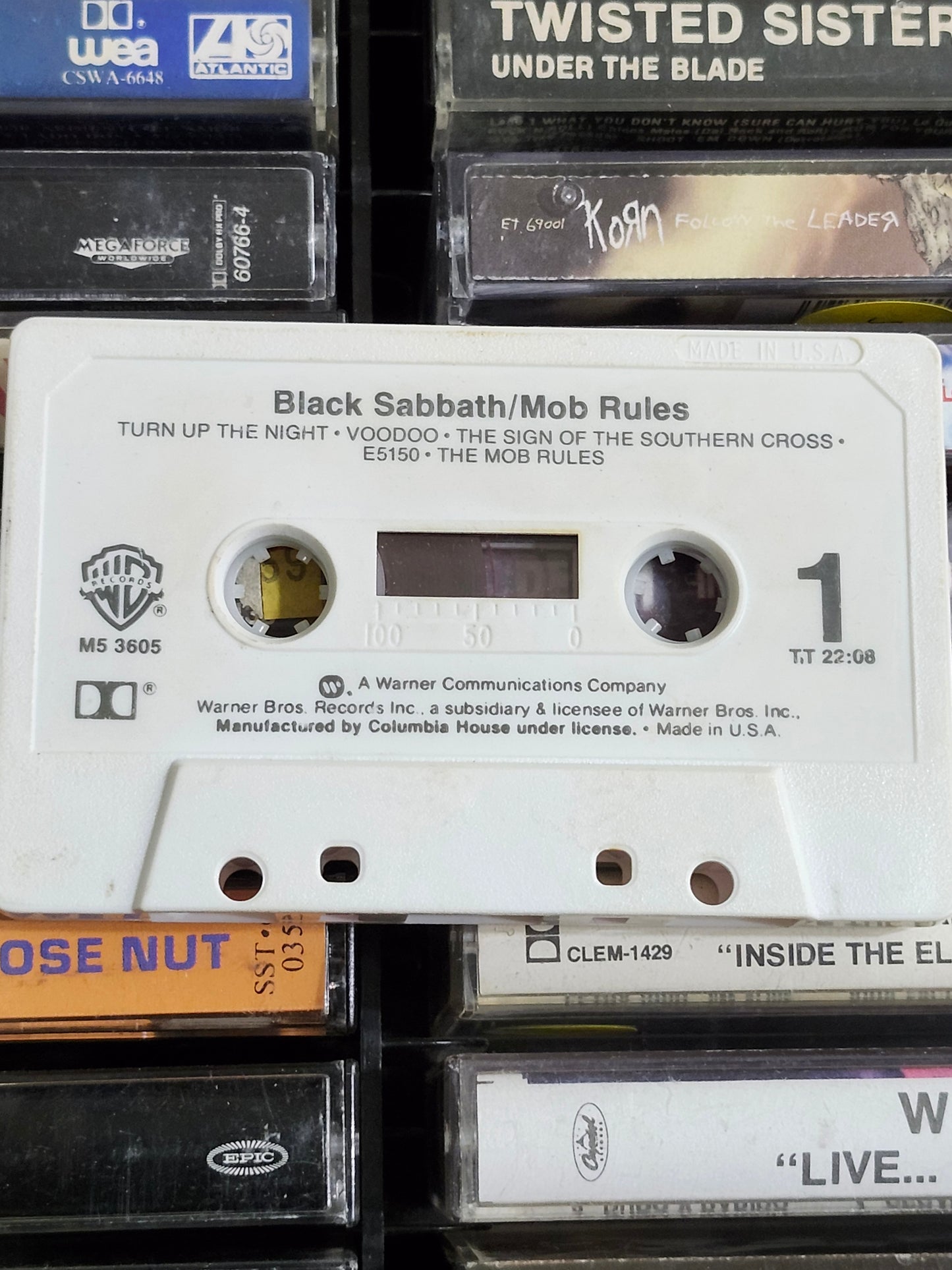 Black Sabbath - Mob Rules Cassette Tape 1981 Ozzy Osbourne