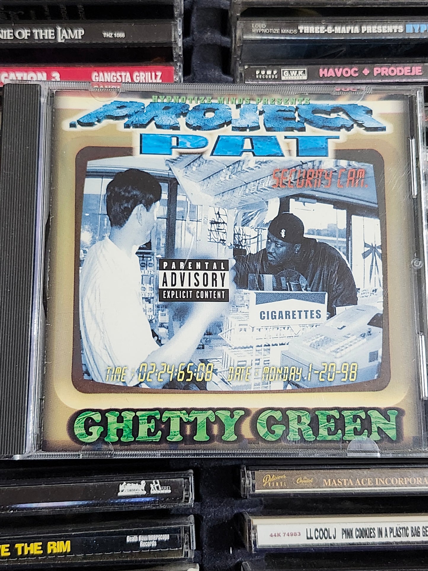 Project Pat Ghetty Green CD Hypnotize Minds Rare HTF OOP  Big Tymers Hot Boyz