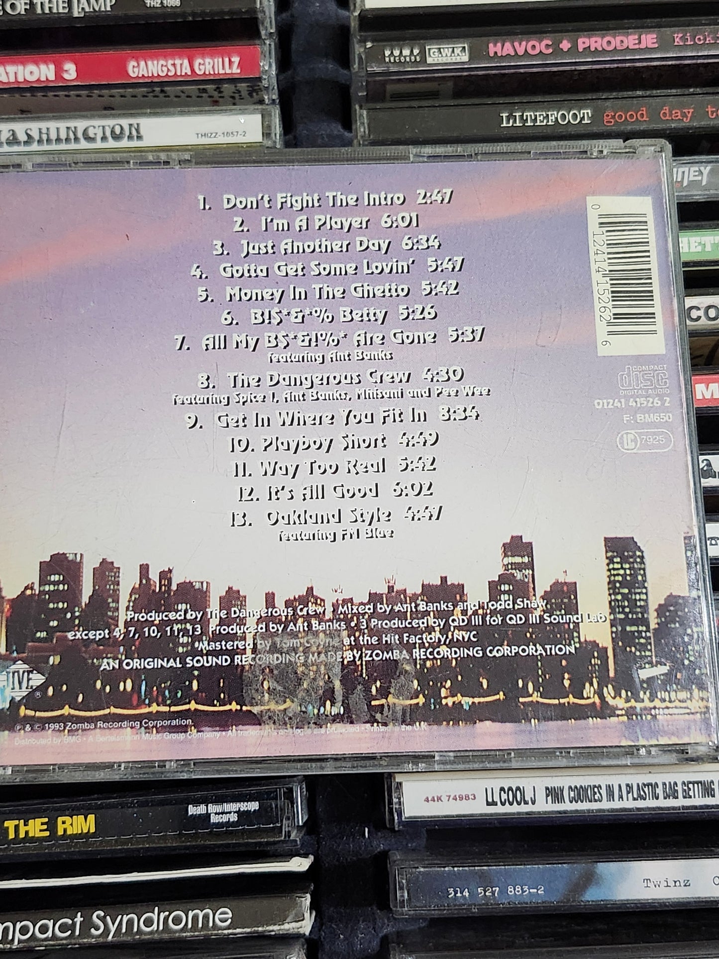 Too Short Get In Where You Fit In CD $hort Ant Banks Spice 1