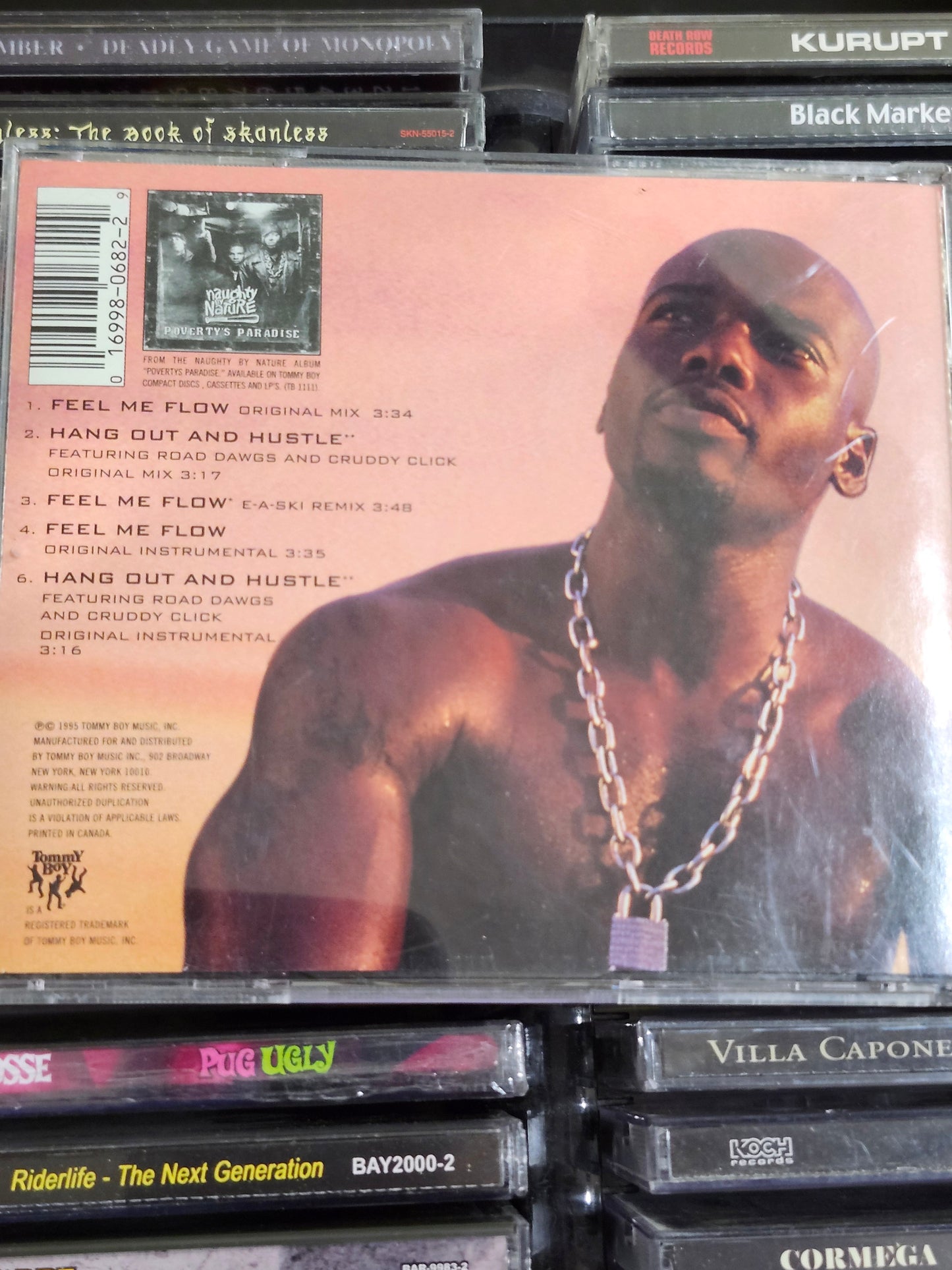 Naughty by Nature Feel Me Flow B W Hang Out and Hustle CD