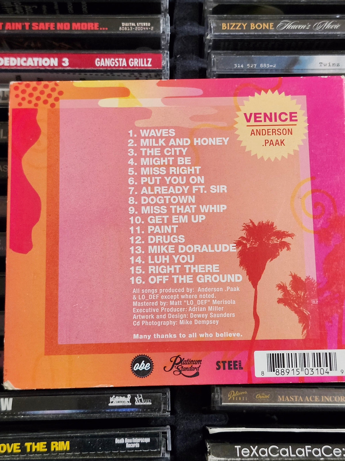 Anderson .Paak Venice CD Rare HTF OOP