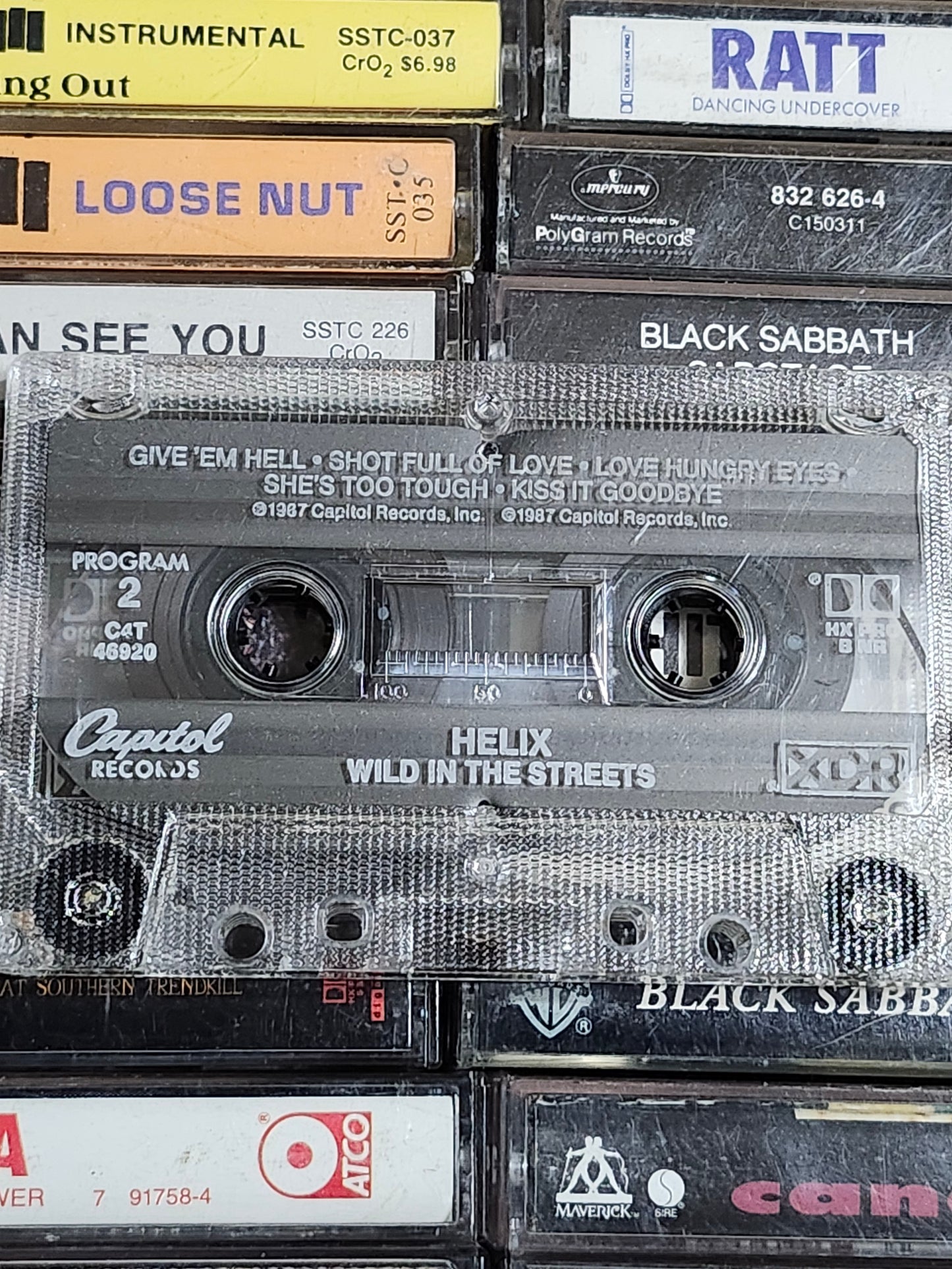 Helix Wild In The Streets Cassette Tape Hair Glam Metal Hard Rock