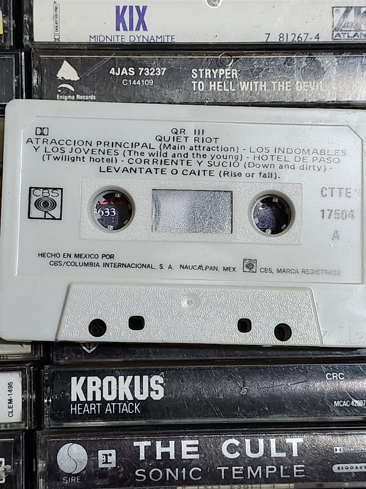 Quiet Riot ‎– QR III Cassette Import Rare HTF OOP