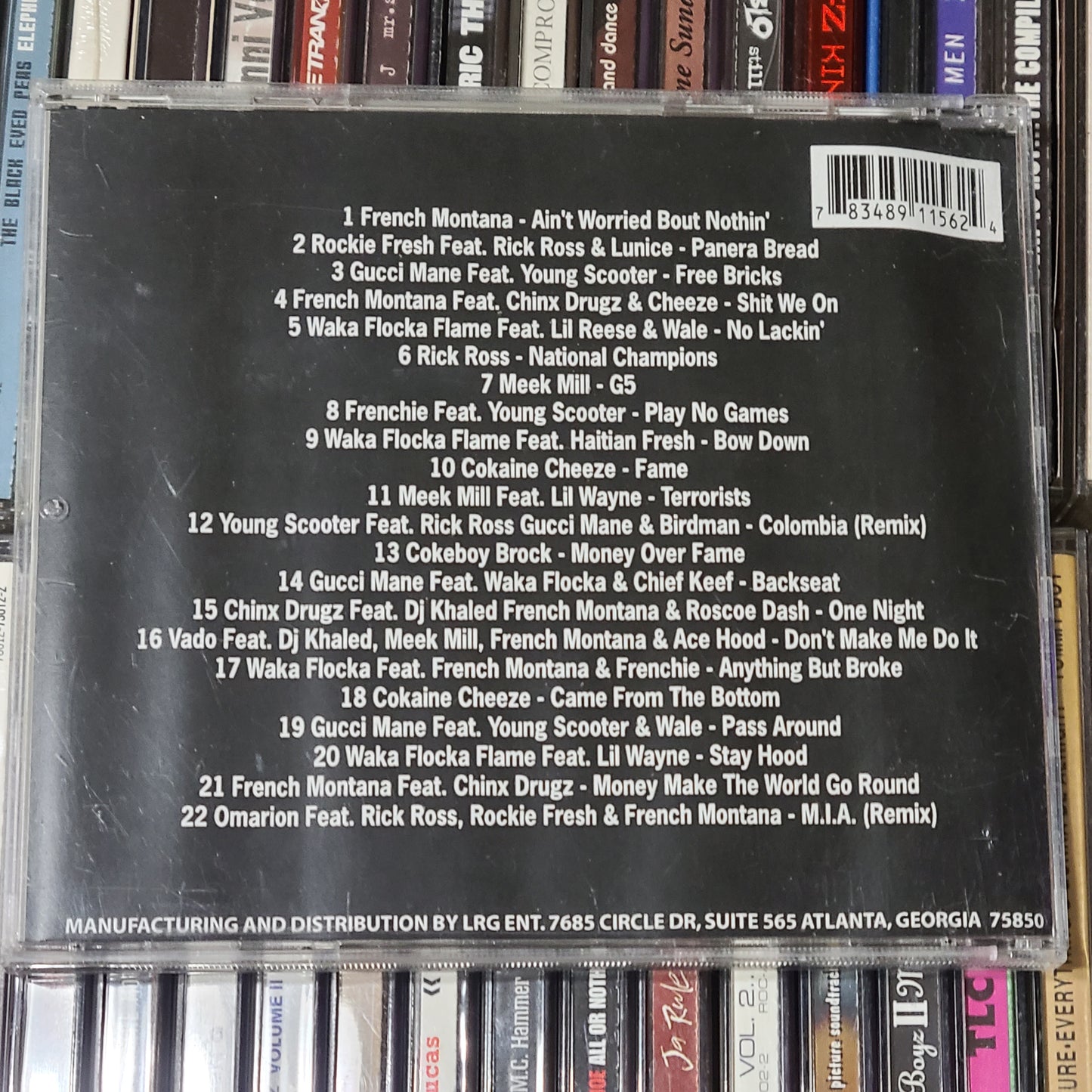 Dj Lust DJ Diggz The Connect CD Mixtape Waka Flocka French Montana Rock Ross