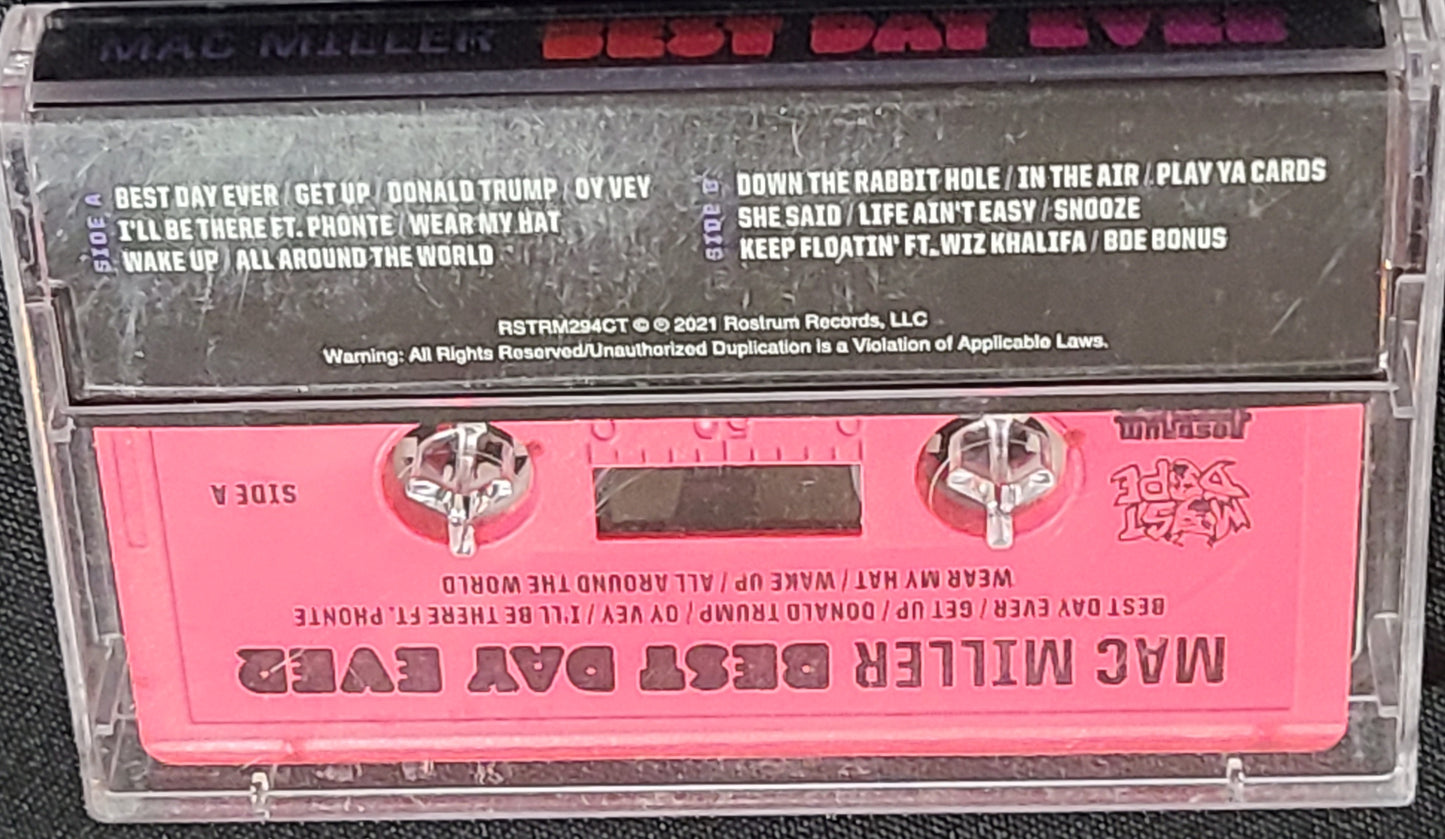 Mac Miller Best Day Ever Cassette Tape