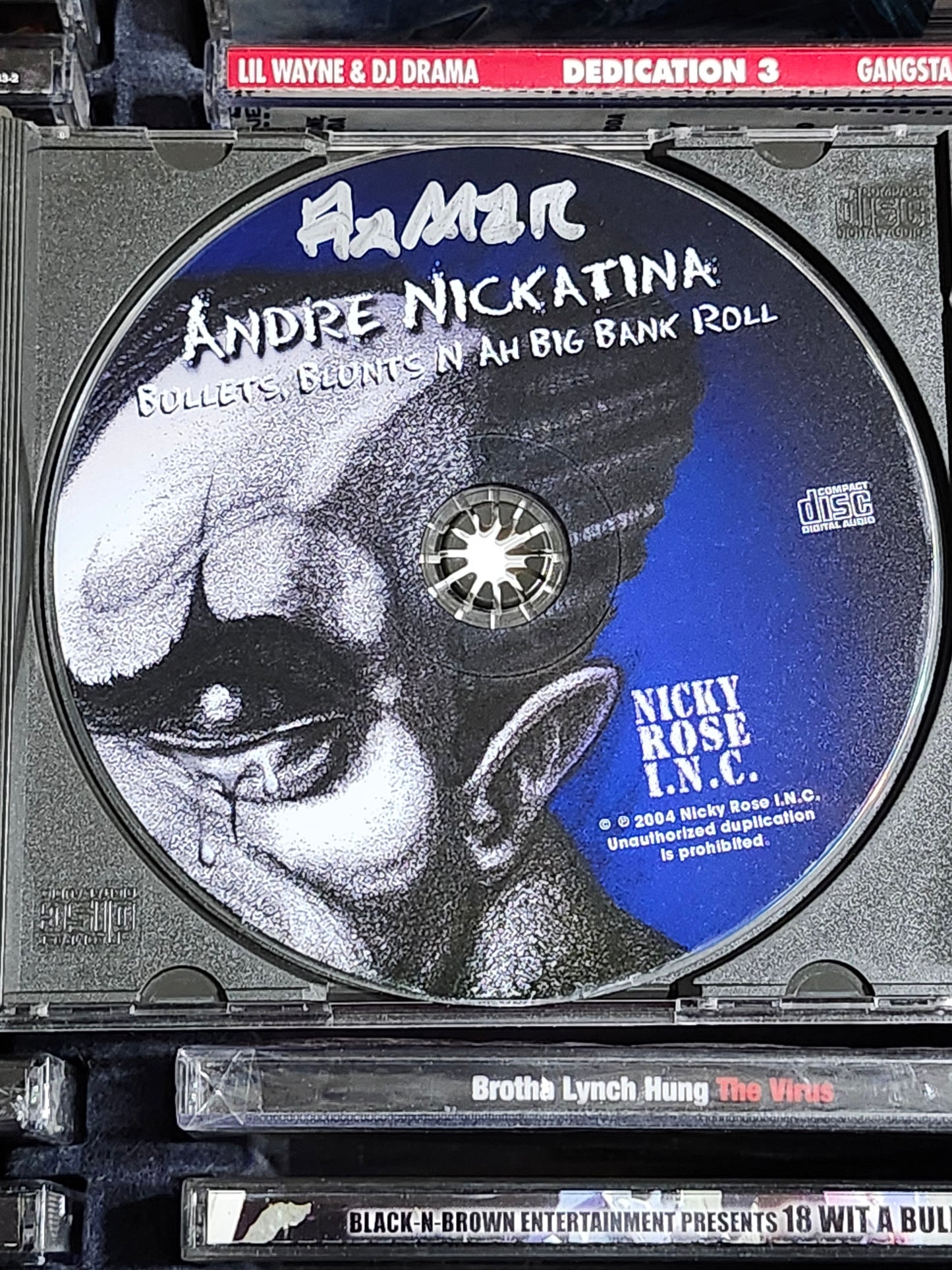 Andre Nickatina Bullets Blunts N Uh Big Bank Roll CD Rare HTF OOP