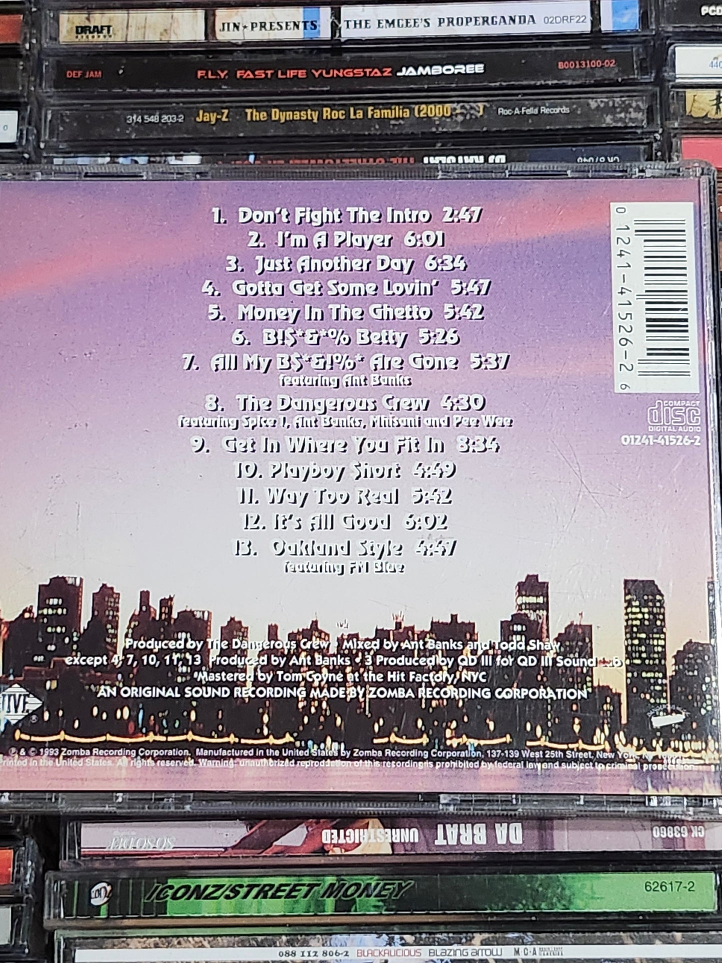 Too Short Get In Where You Fit In CD $hort Ant Banks Spice 1