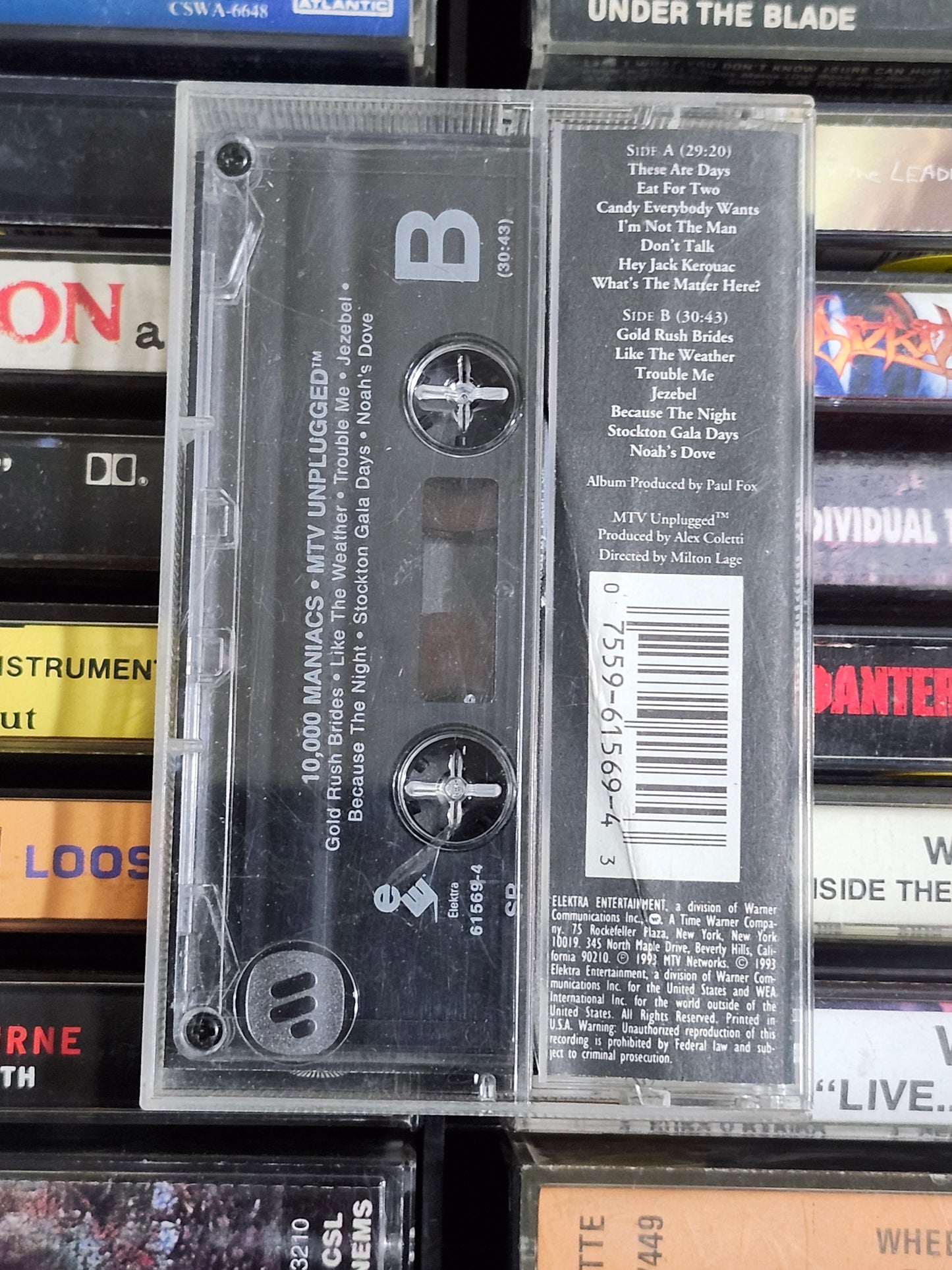 10,000 Maniacs MTV Unplugged Cassette