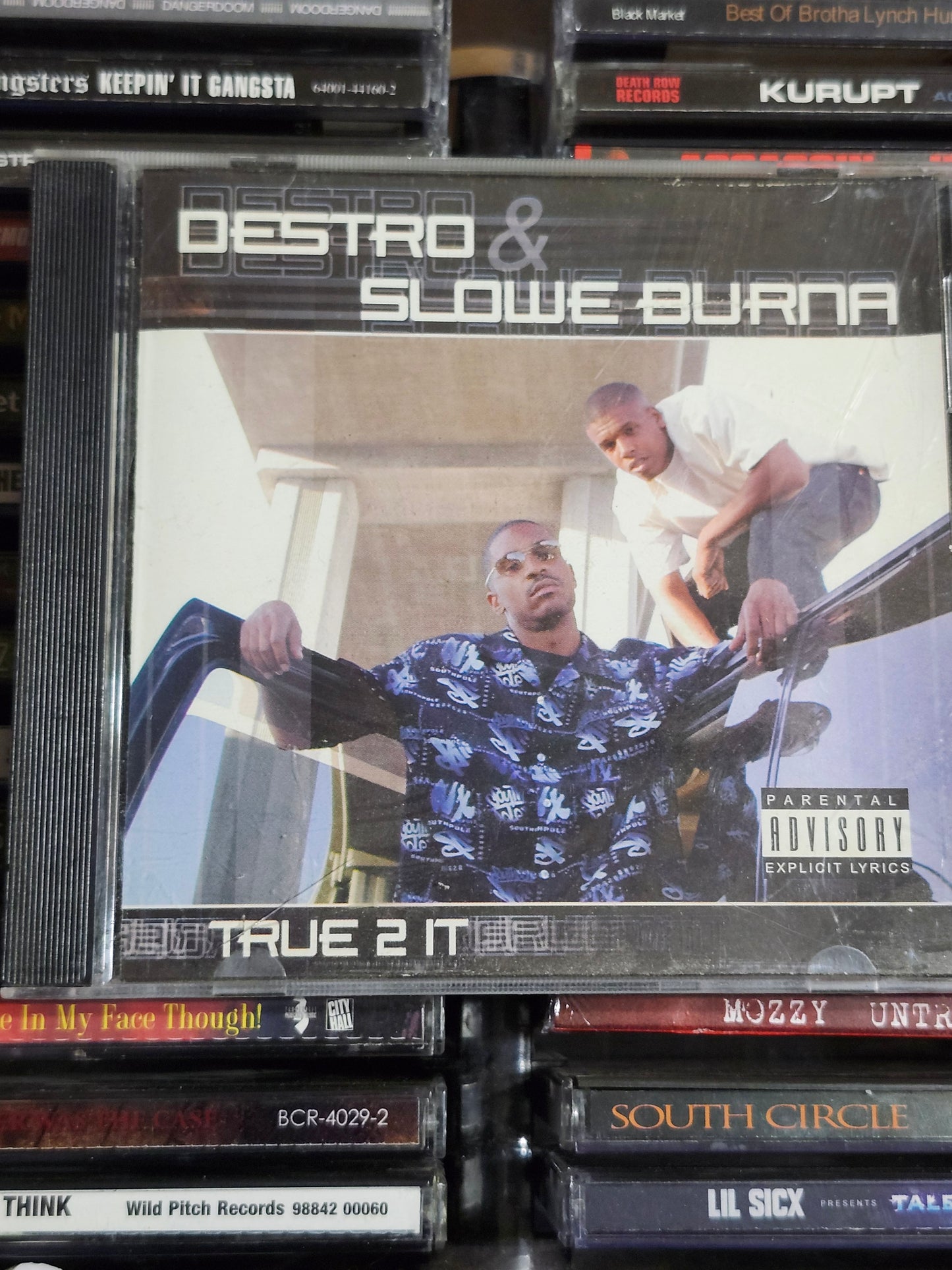 Destro & Slowe Burna - True 2 It CD Bay Area Rap Rare HTF OOP