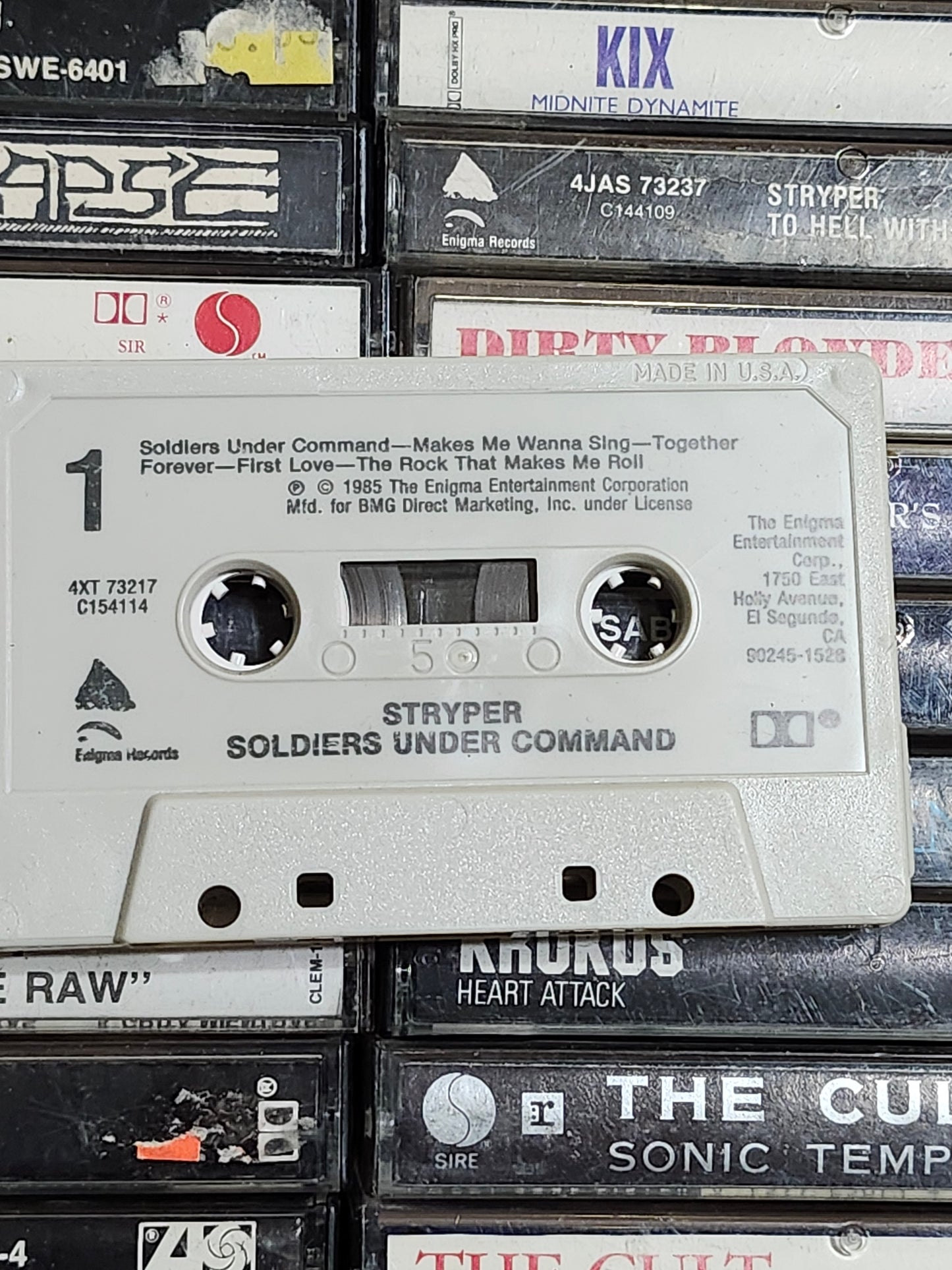Stryper Isaiah 53:5 Soldiers Under Command  Cassette Tape