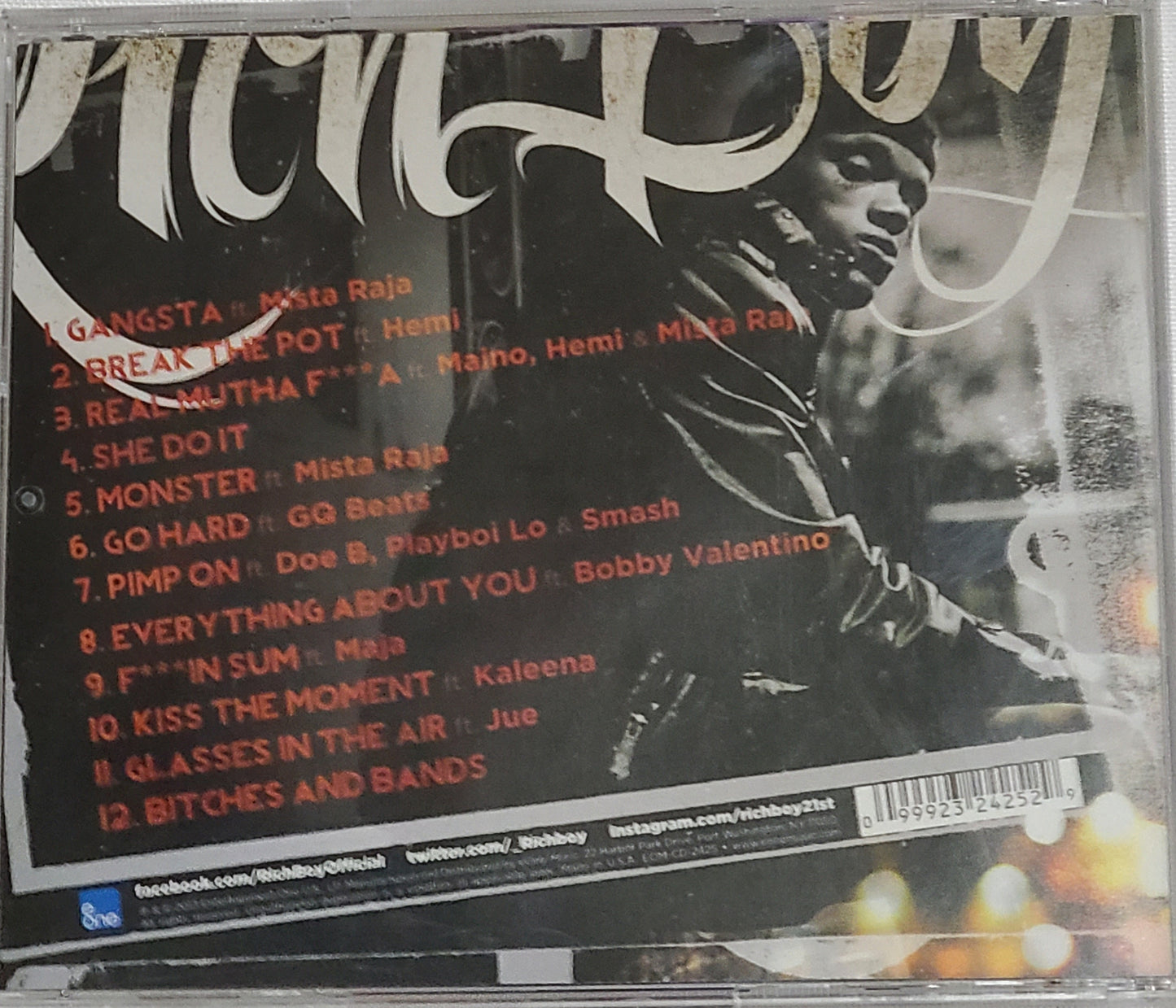 Rich Boy Break the Point CD UK Import Bobby Valentino Rap Hip-Hop