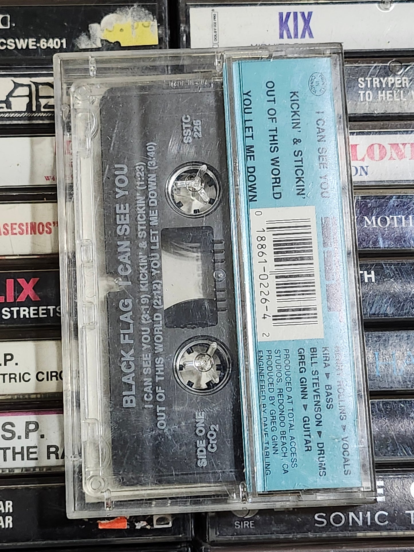 Black Flag Cassette Tape Rare OOP HTF