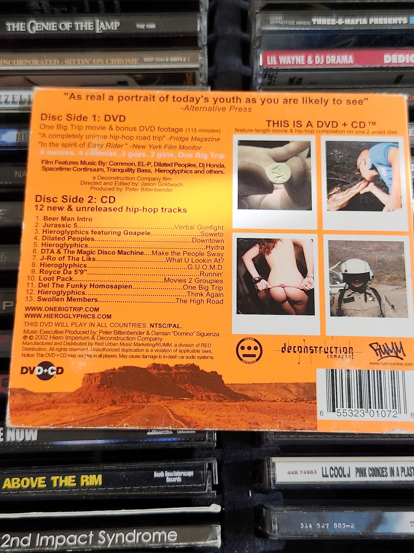 One Big Trip Hieroglyphics Royce Da 5'9" Dilated Peoples DVD + CD