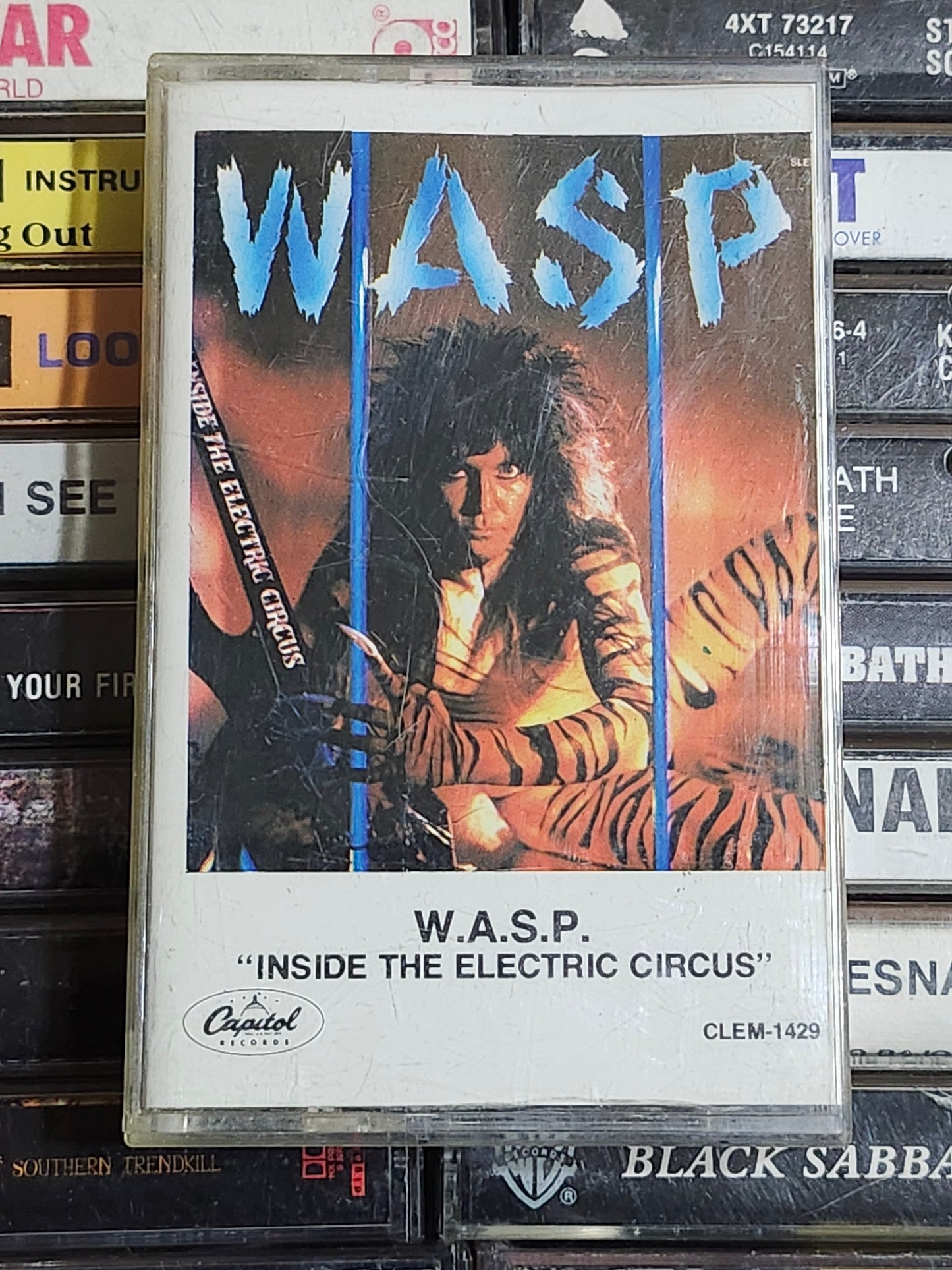 W.A.S.P. - Inside The Electric Circus Cassette Rare Import Mexico WASP OOP HTF