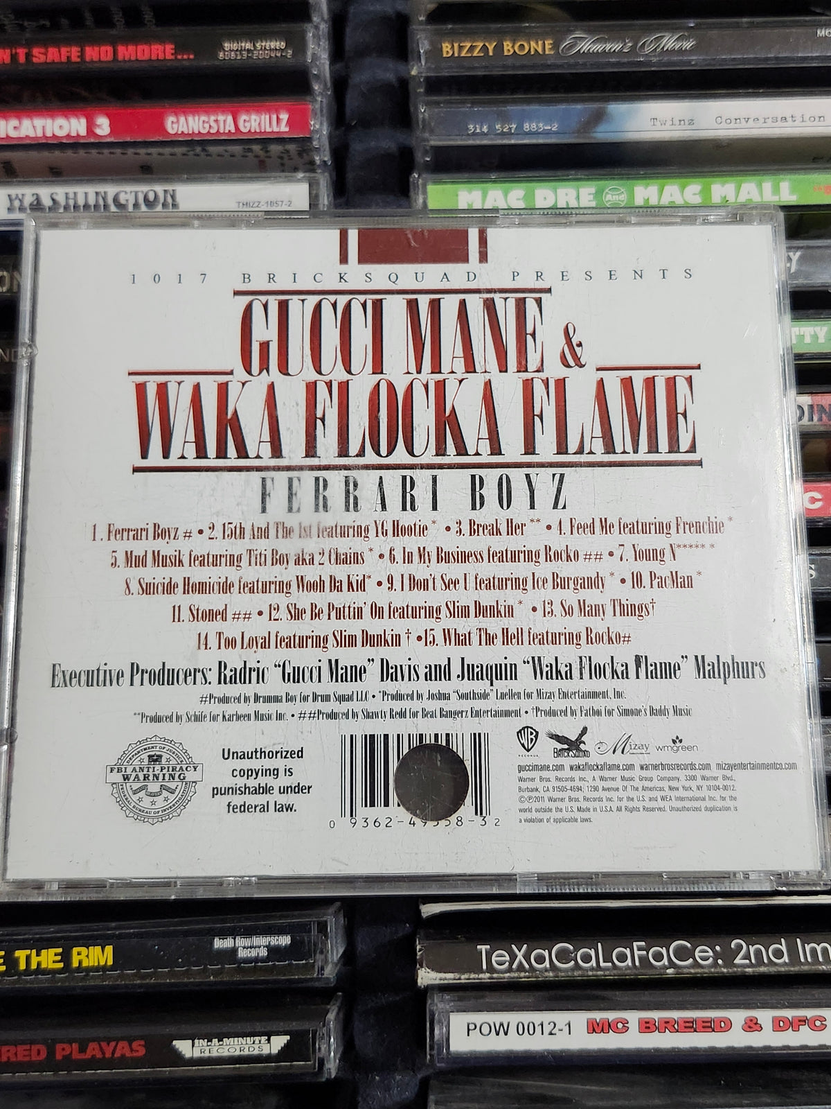 Gucci Mane / Waka Flocka Flame - Ferrari Boyz CD Rare HTF OOP