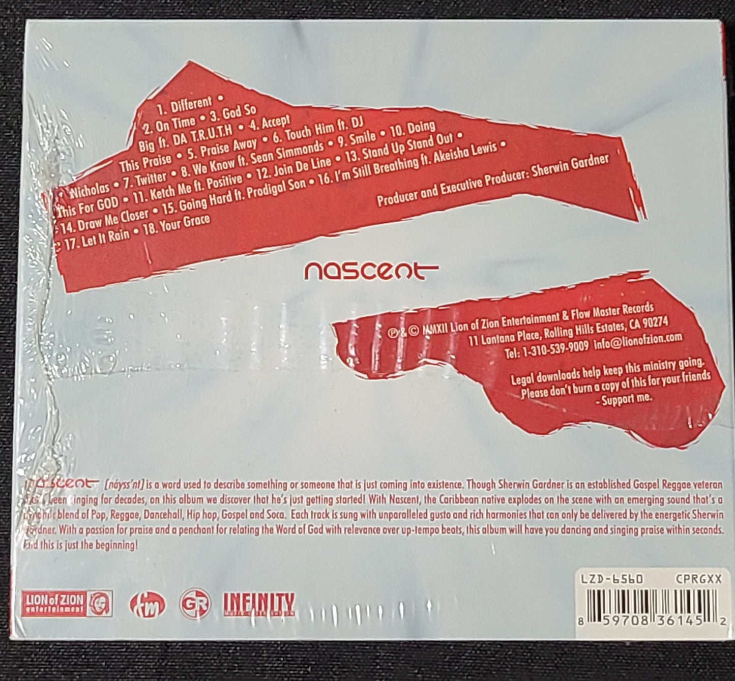 Sherwin Gardner Nascent CD New