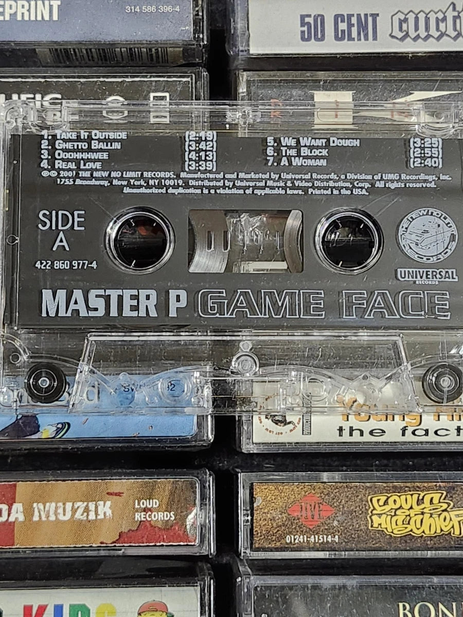 Master P Game Face No Limit Records Rap Cassette Tape