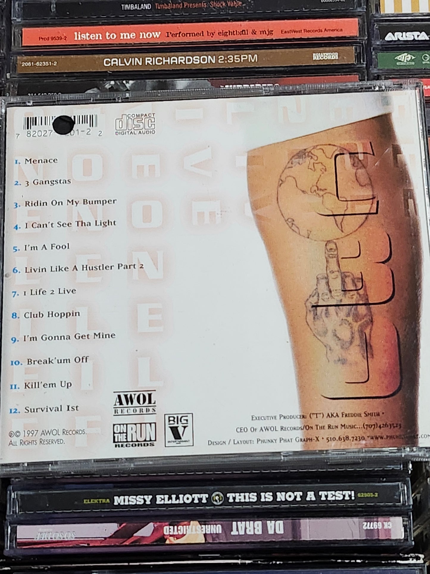 C-Bo One Life 2 Live CD AWOL Sacramento Norcal Rap Rare HTF OOP West Coast Cali