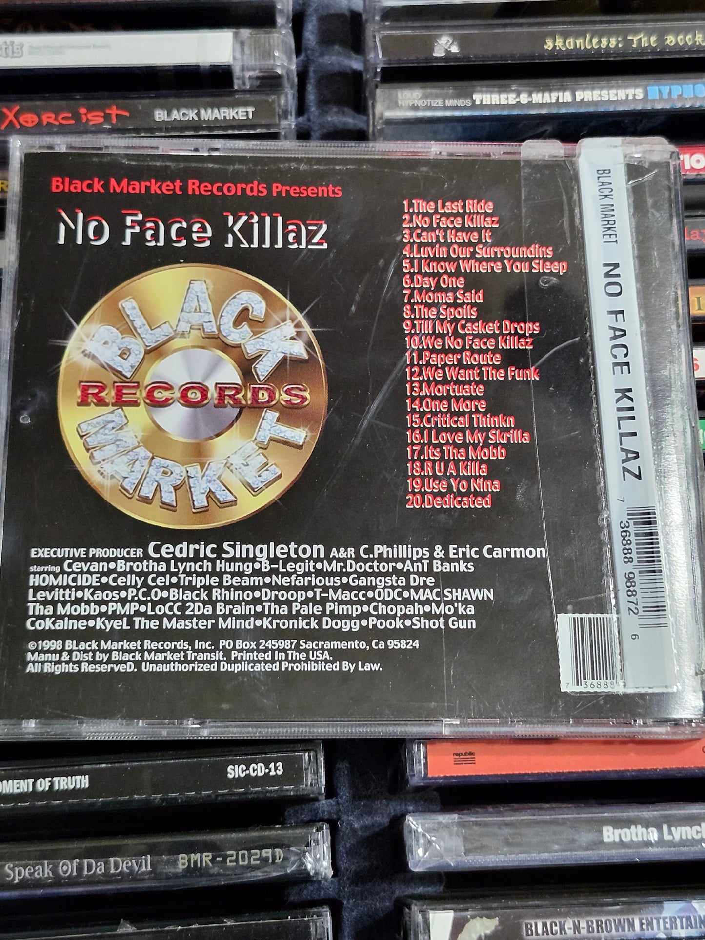 Black Market No Face Killaz CD Brotha Lynch X-Raided Celly Cel B-Legit Rare HTF