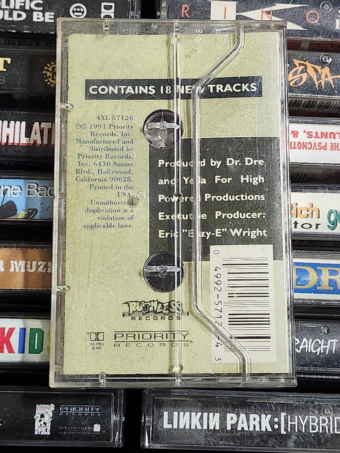 N.W.A. Niggaz 4 Life EFIL4ZAGGIN Cassette Tape NWA
