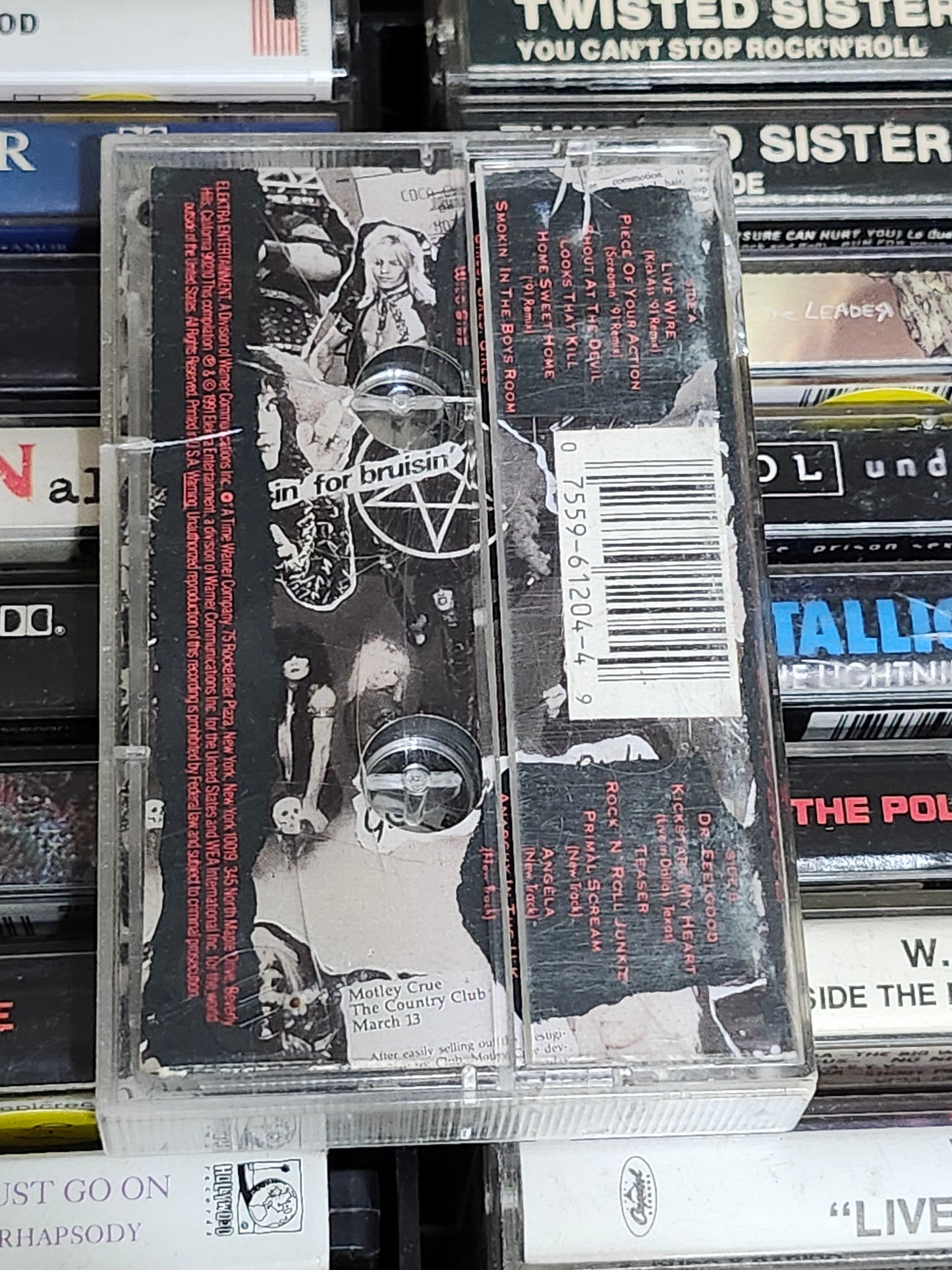 Motley Crue Decade Of Decadence '81-'91 Cassette Tape