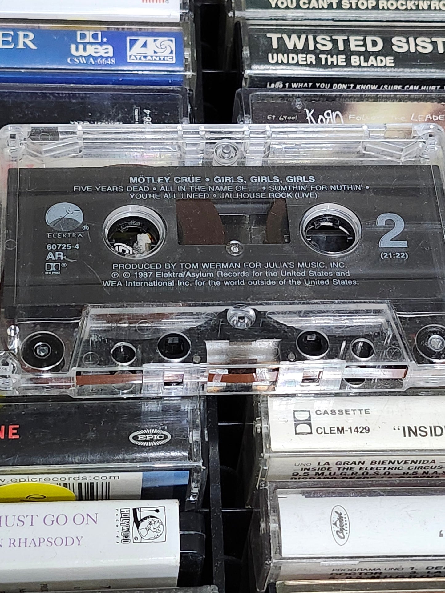 Motley Crue Dr. Feelgood Cassette Tape