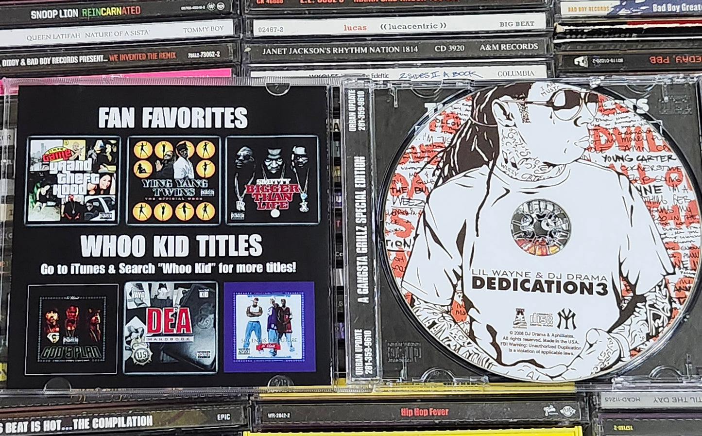 Lil Wayne Dedication 3 CD Gangsta Grillz DJ Drama Rare HTF OOP