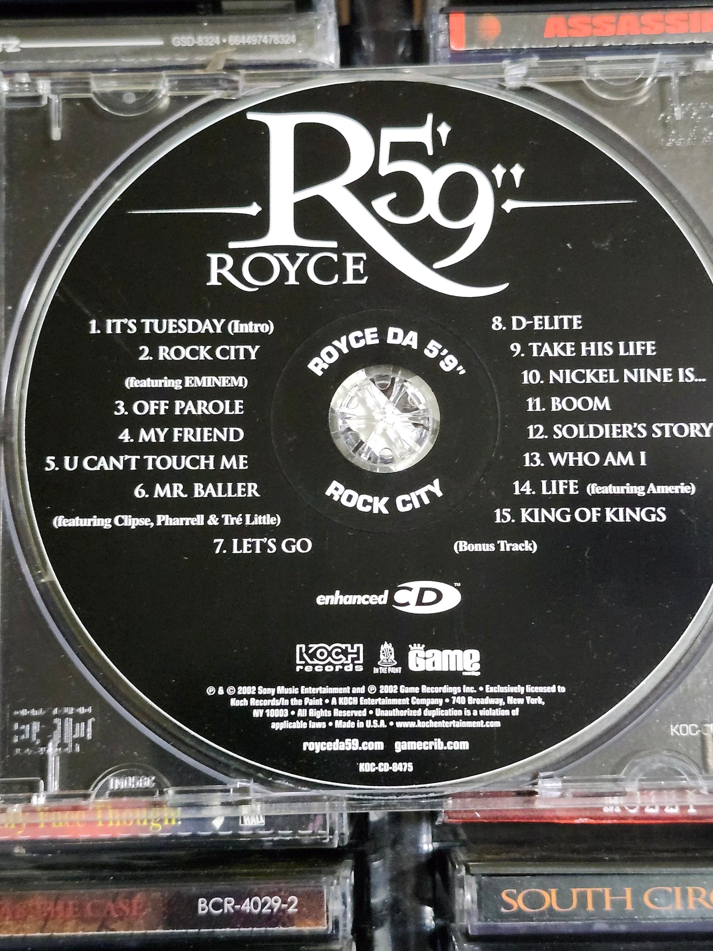 Royce Da 5'9 Rock City CD Single Eminem