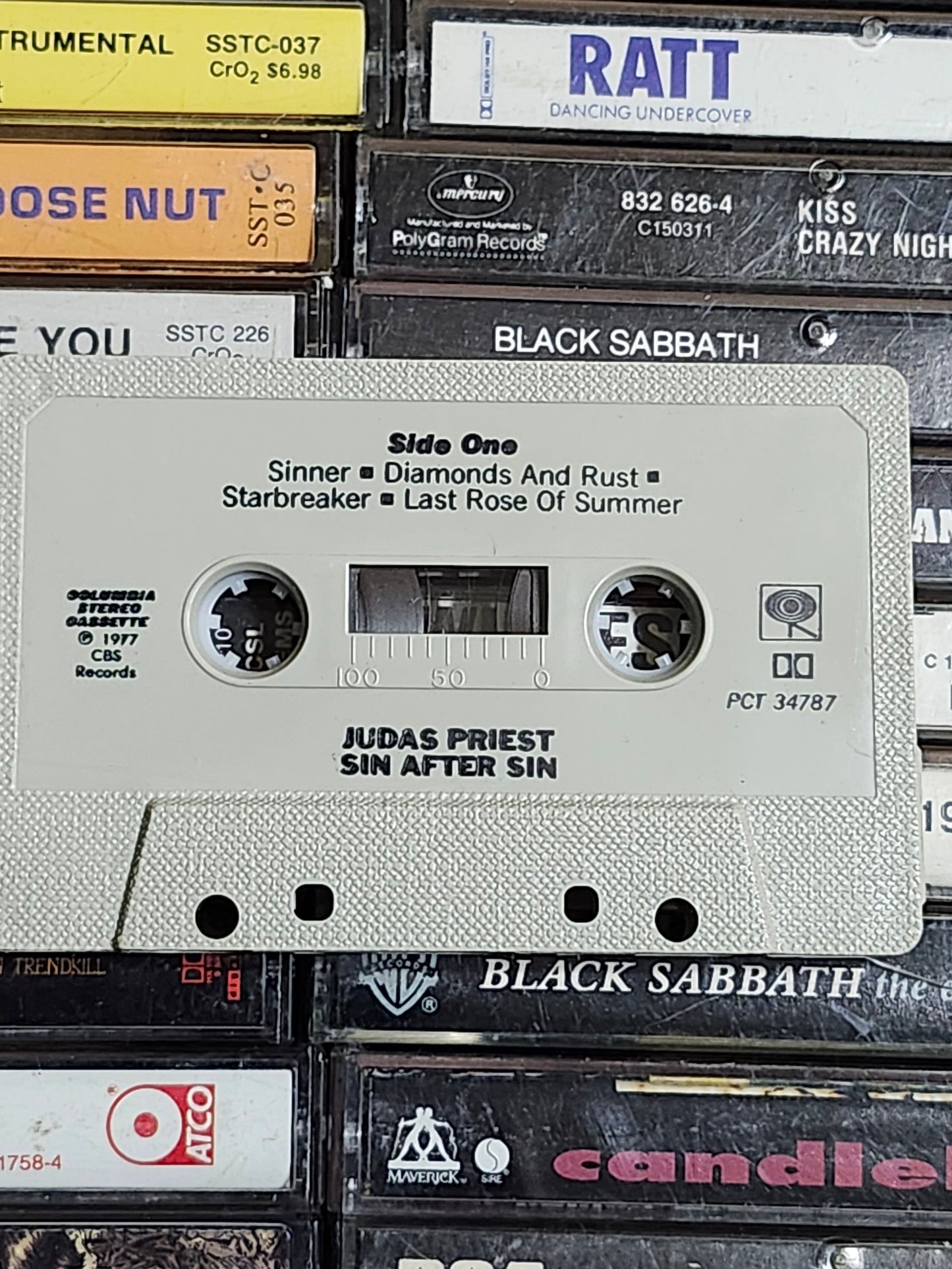 Judas Priest - Sin After Sin - Cassette Tape Heavy Metal