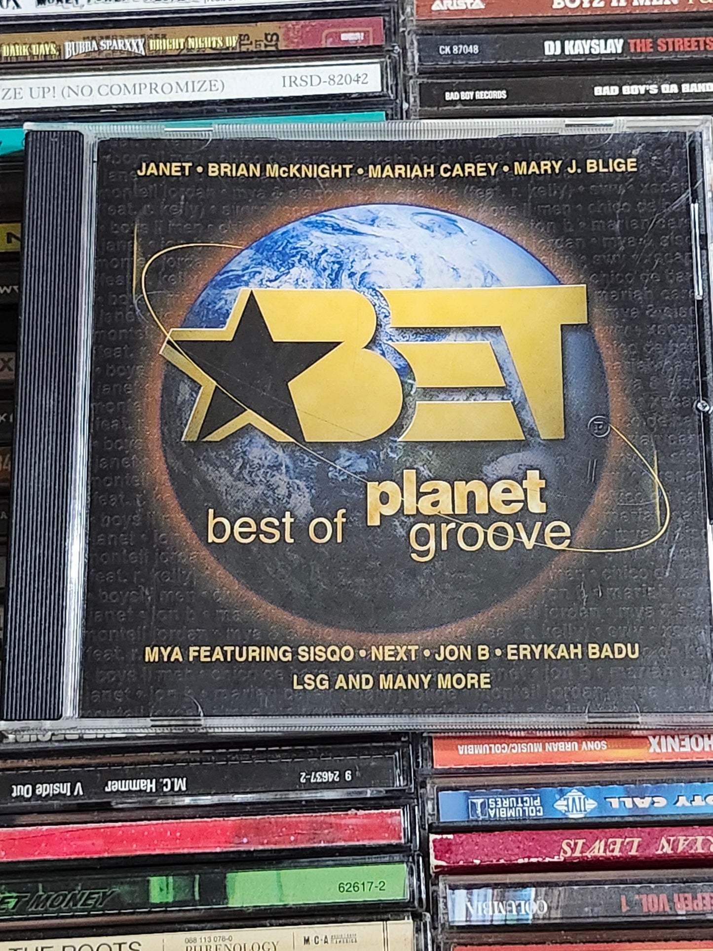 BET Best of Planet Groove CD Janet Brian Mcknight Mya Sisqo Mariah Carey Jon B