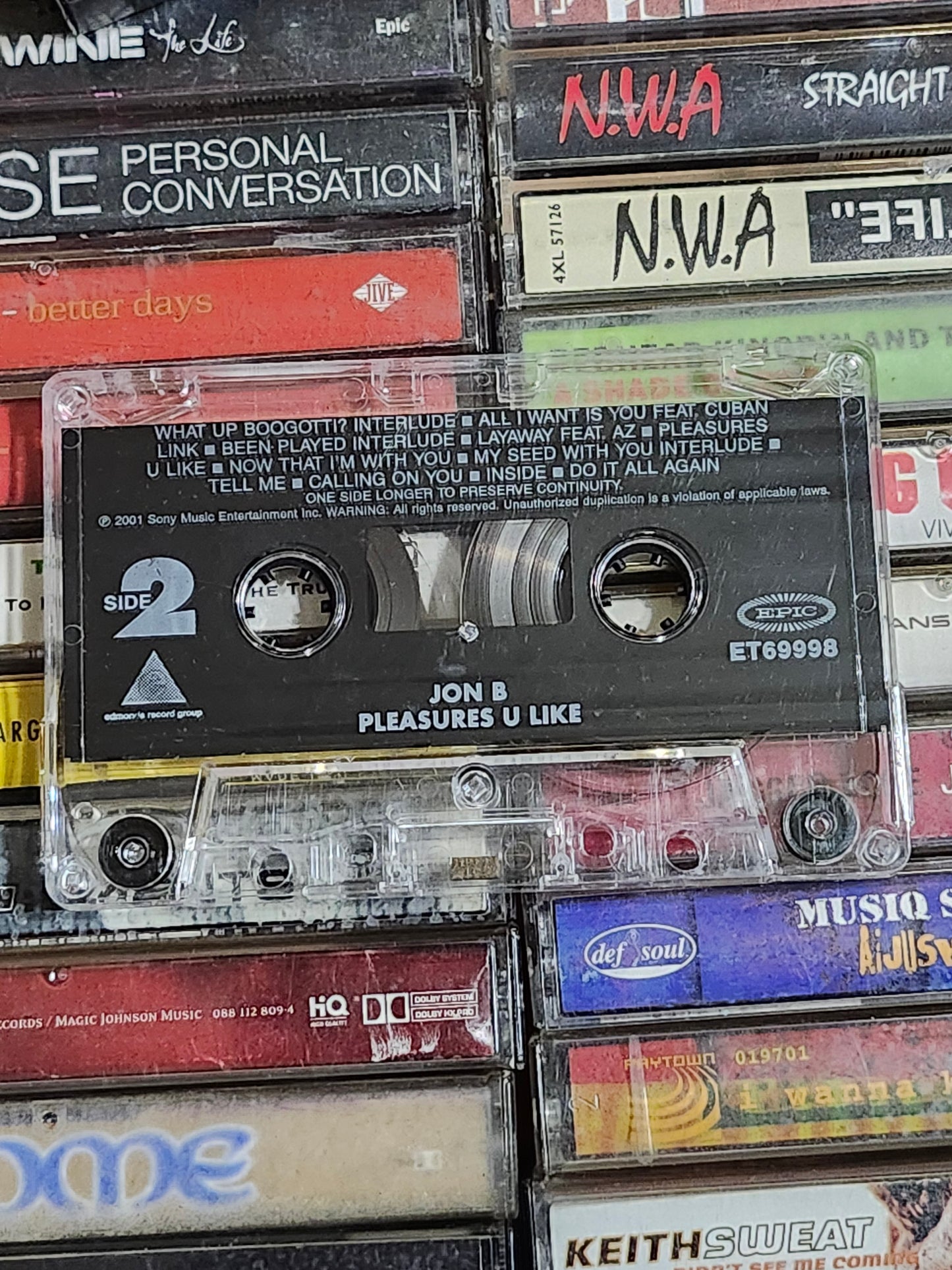 Jon B: Pleasures U Like Cassette Nas Faith Evans AZ