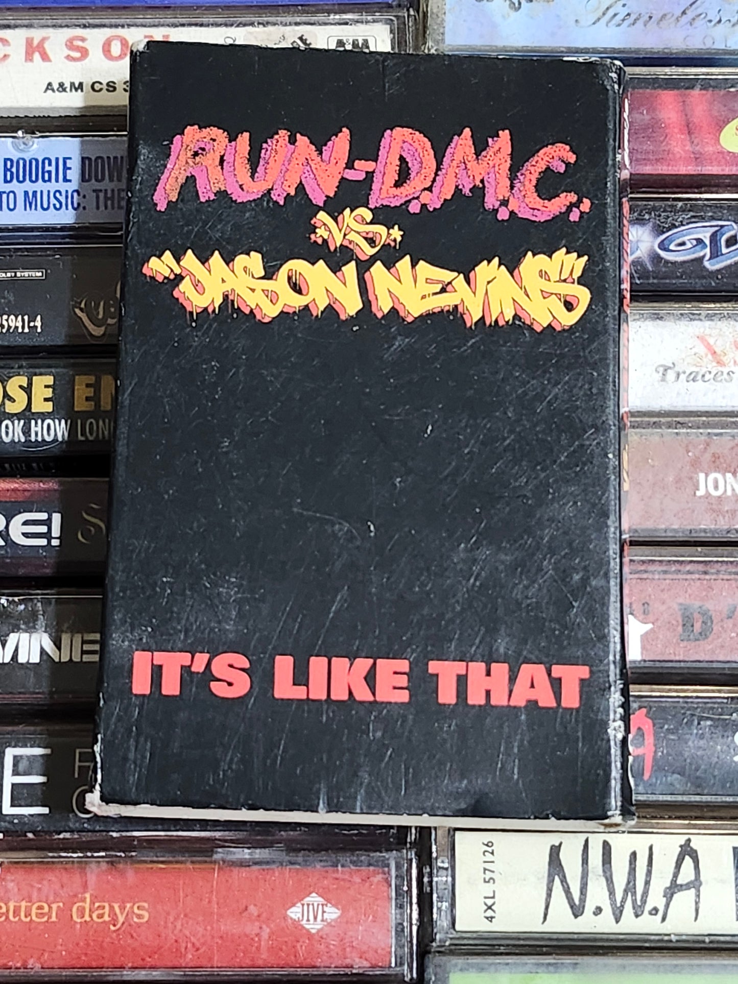 Run Dmc vs Jason Nevins It’s Like That Cassette Tape Single Rare HTF OOP
