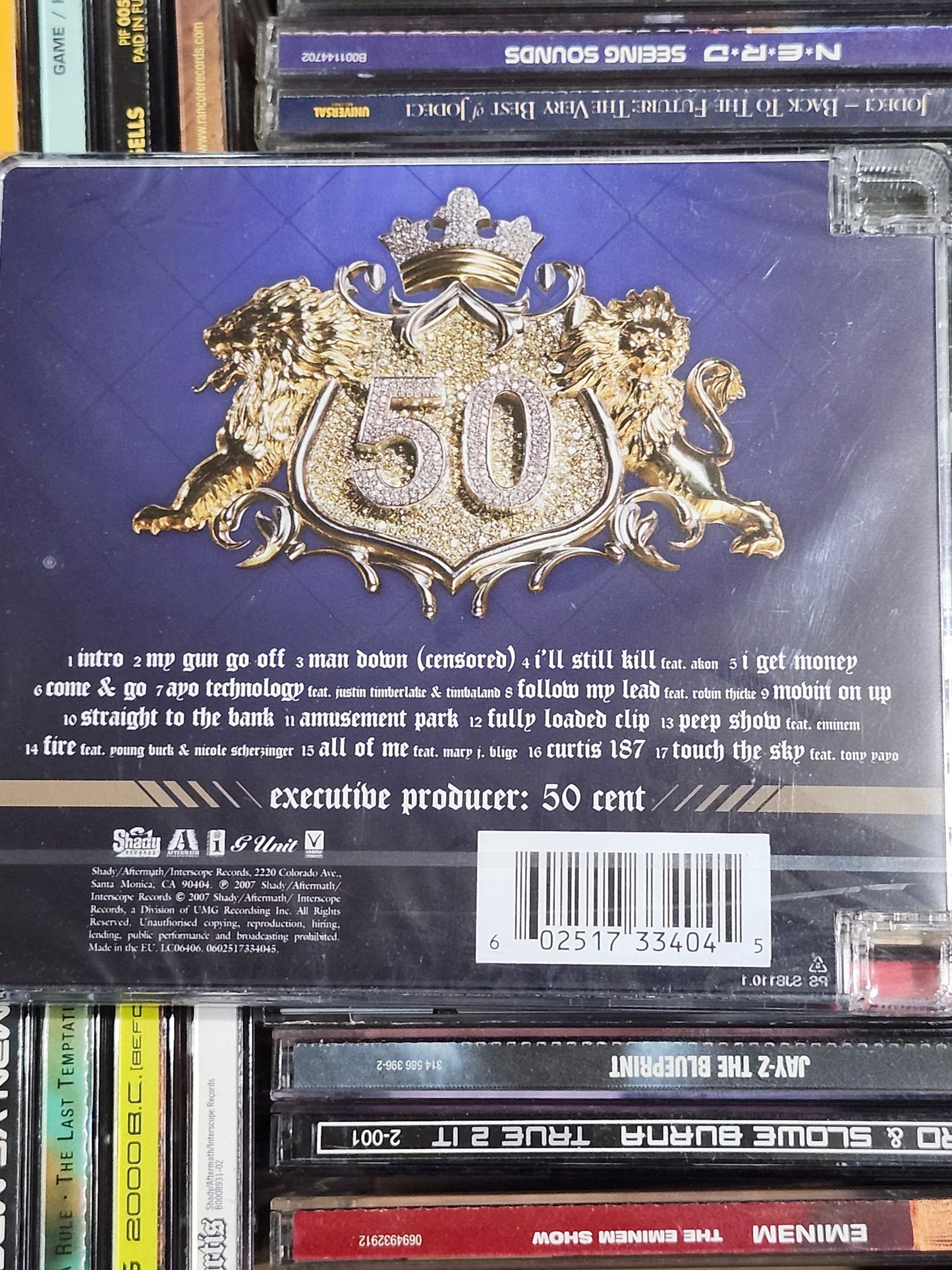 50 Cent Curtis CD New Super Jewel Case Import Rare OOP HTF Eminem G-Unit