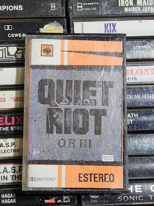Quiet Riot ‎– QR III Cassette Import Rare HTF OOP