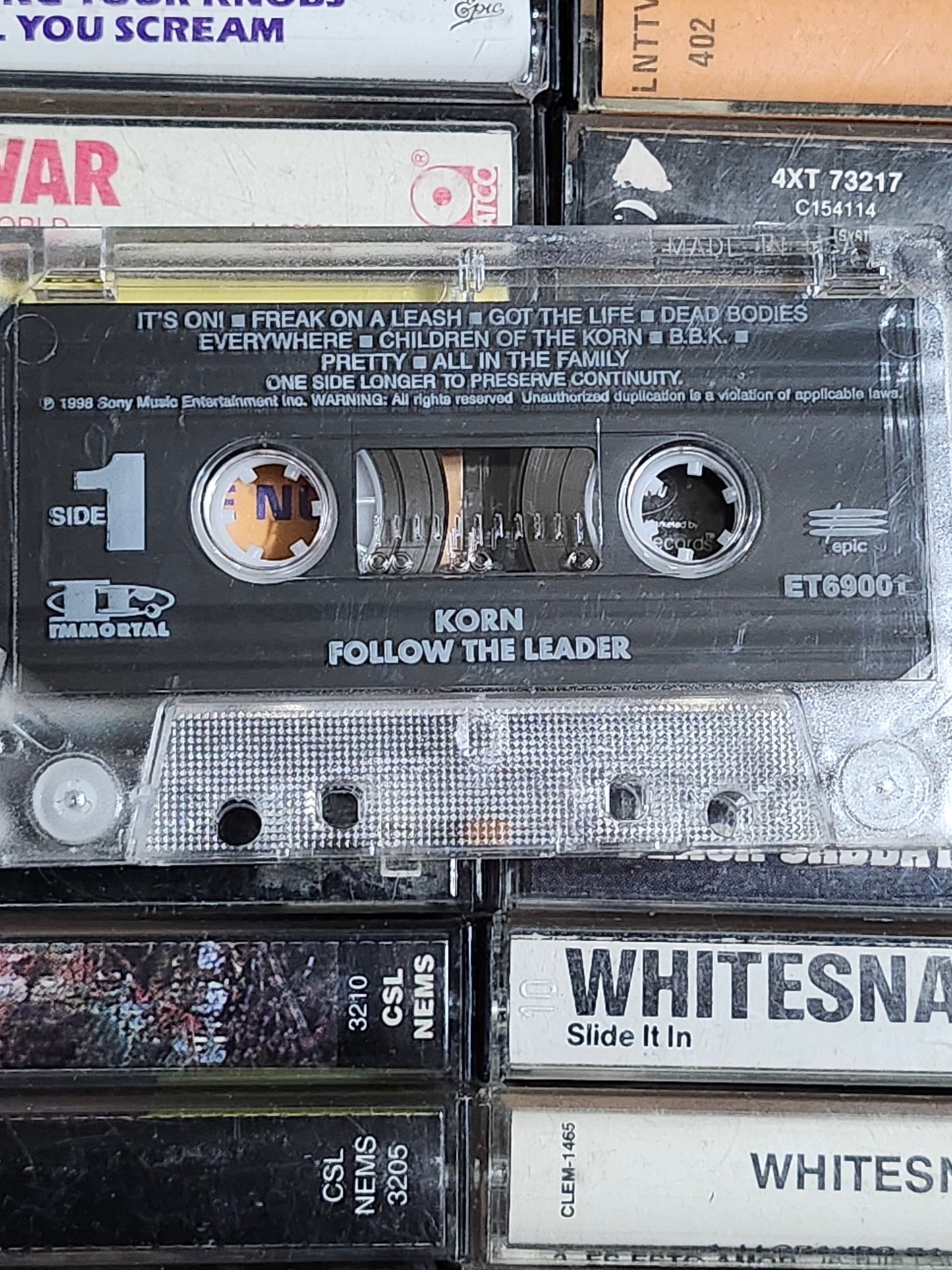 Korn Follow The Leader Cassette Tape Rare HTF OOP