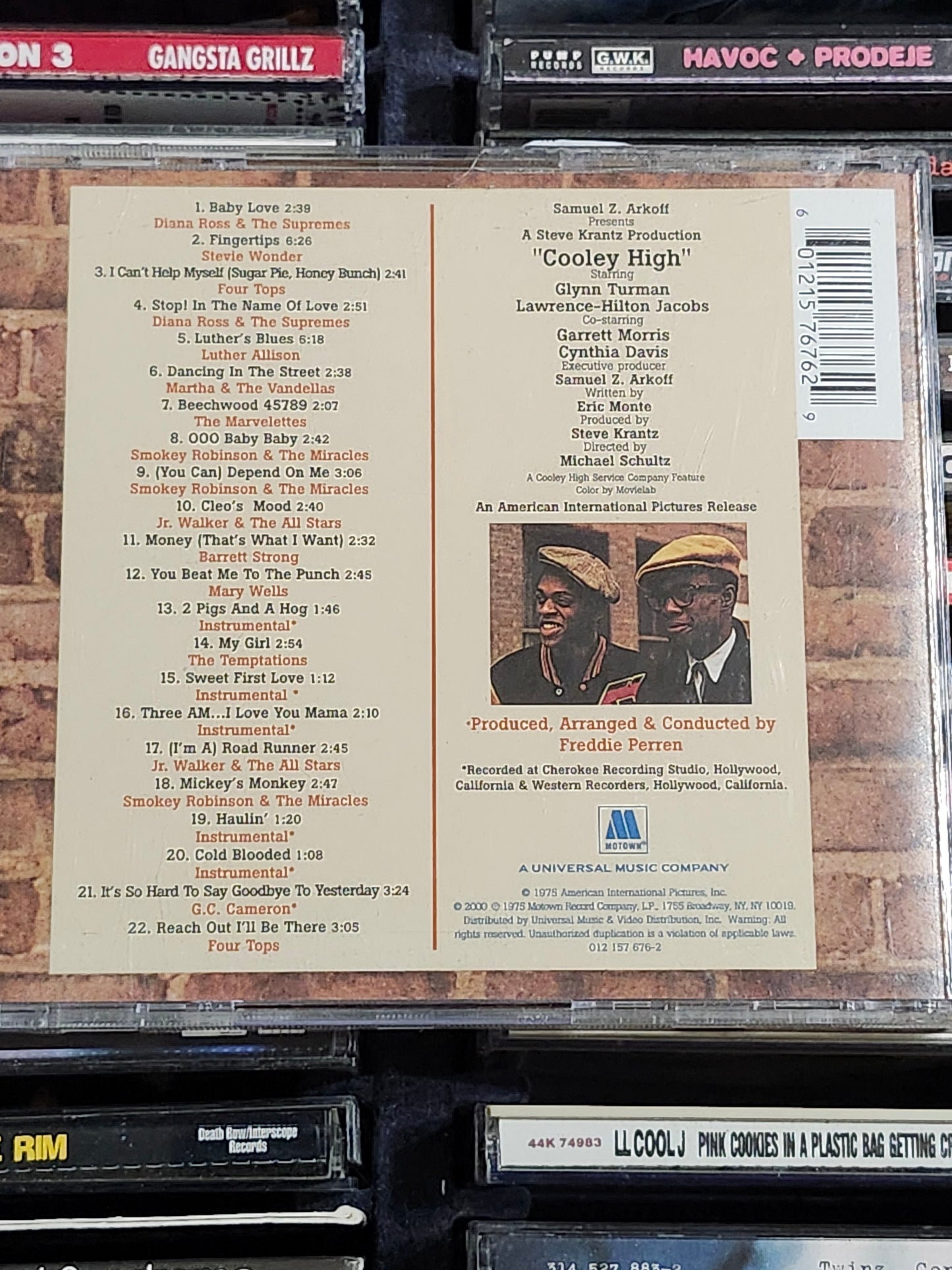 Cooley High Soundtrack CD 4 Tops Temptations Supremes Rare HTF OOP