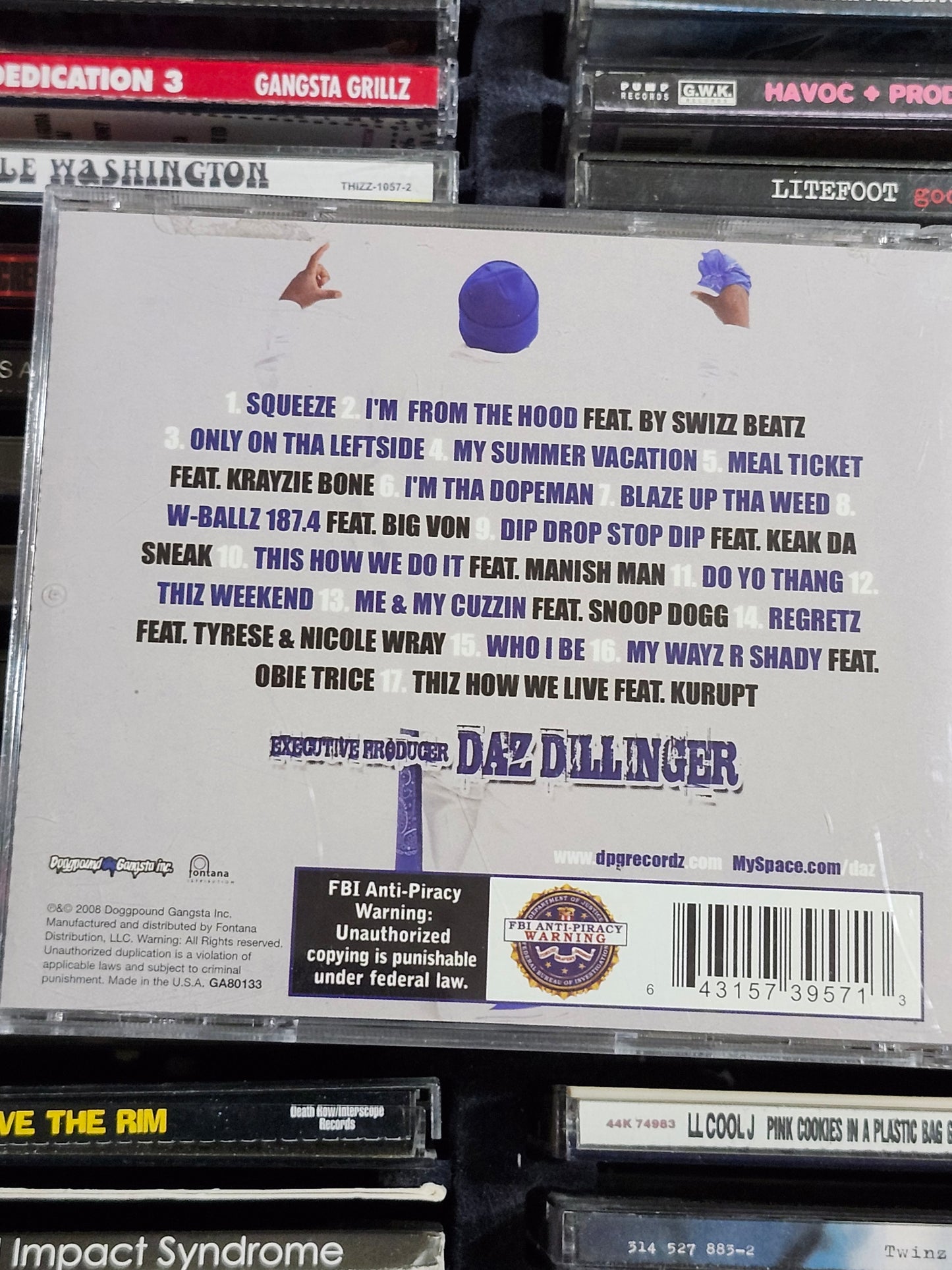Daz Dillinger Only On The Left Side CD