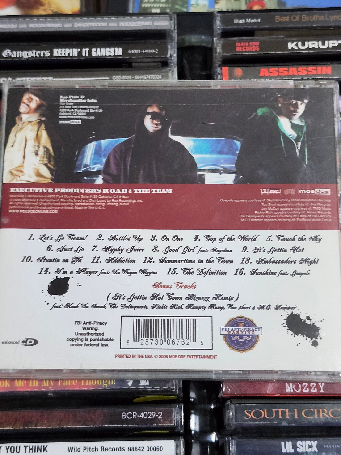 The Team: World Premiere CD Keak Richie Rich Too Short Clyde Carson Hammer Kaz