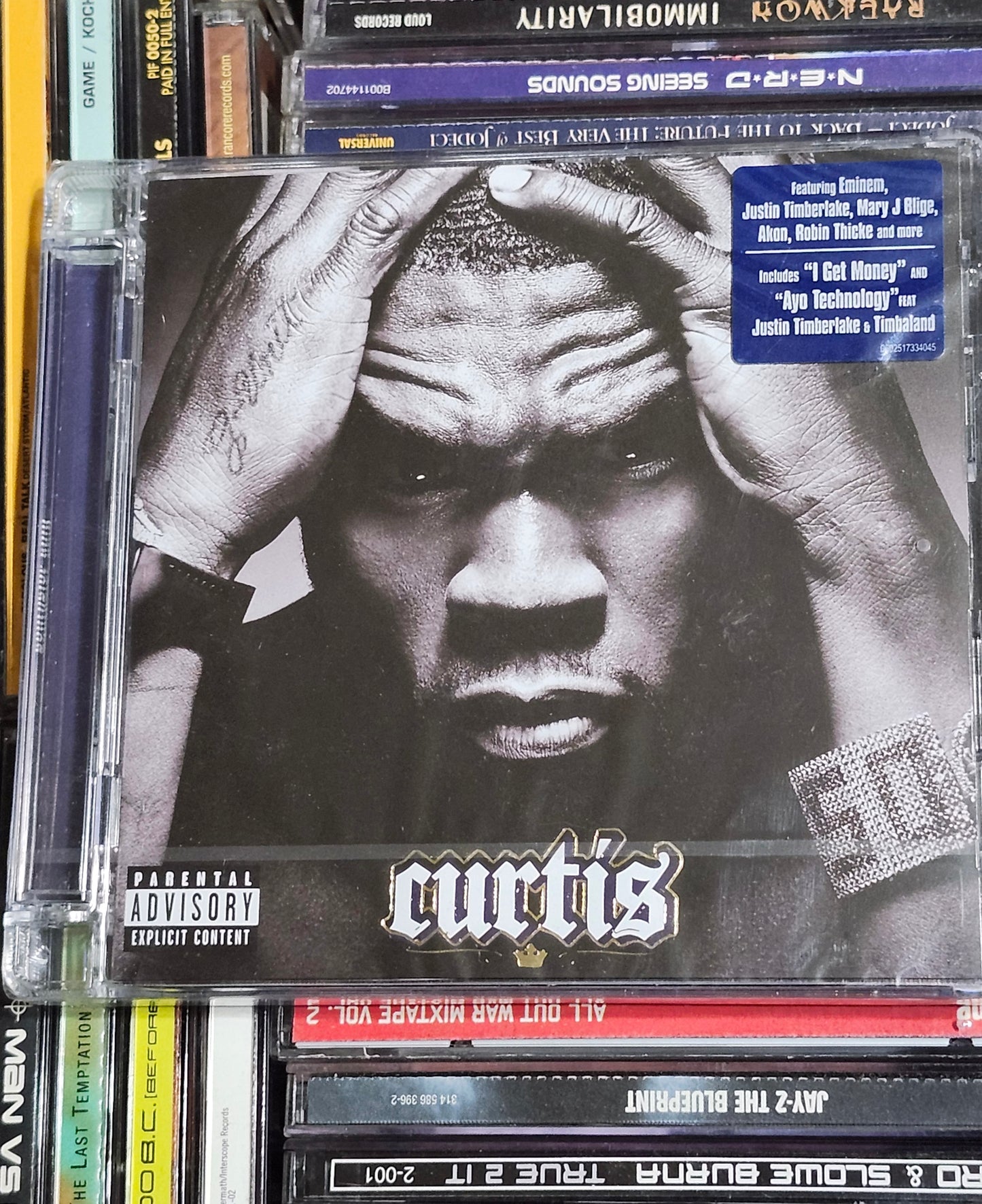 50 Cent Curtis CD New Super Jewel Case Import Rare OOP HTF Eminem G-Unit