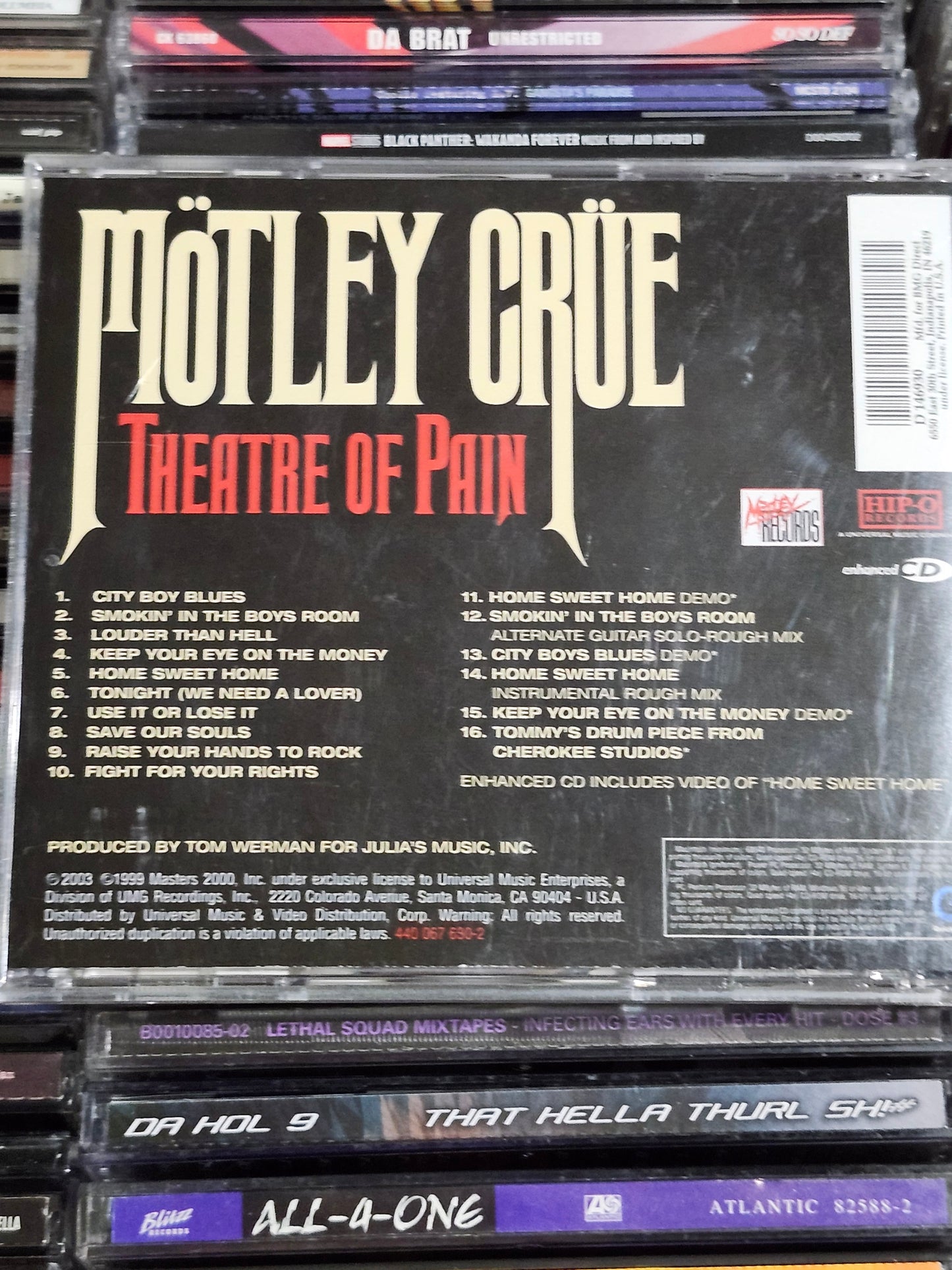 Motley Crue - Theatre of Pain CD