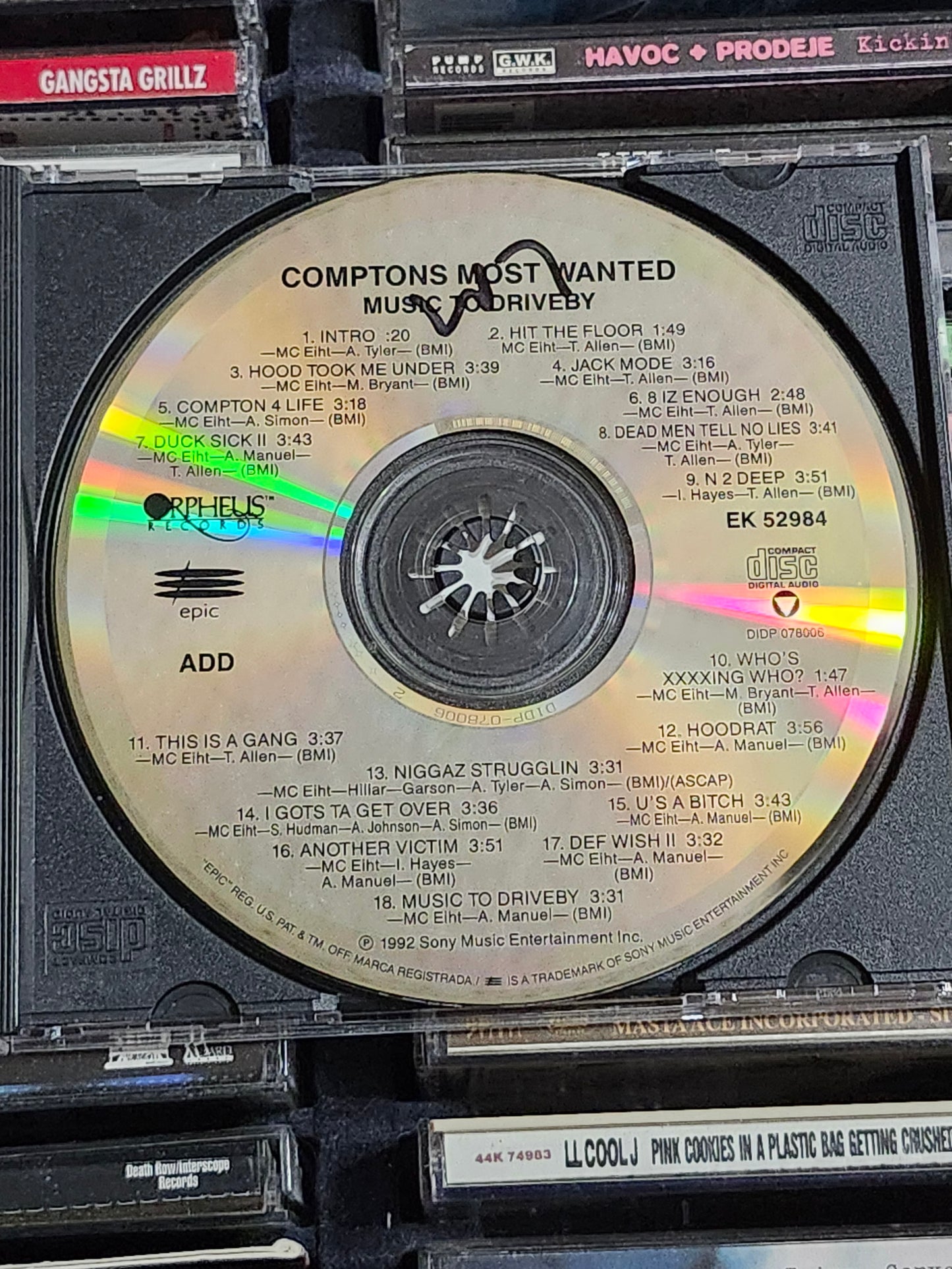 Compton's Most Wanted Music to Driveby CD CMW