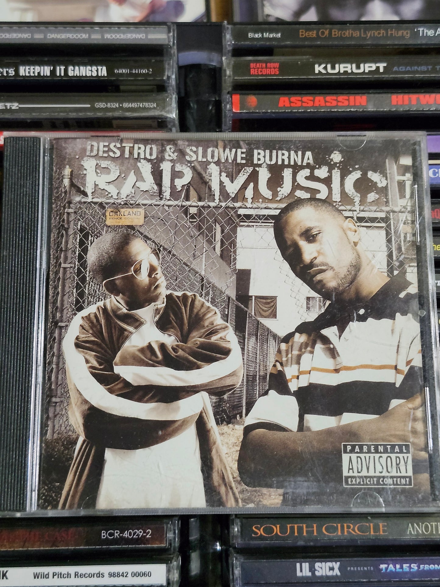 Destro & Slowe Burna: Rap Music CD B-Legit San Quinn Bay Area