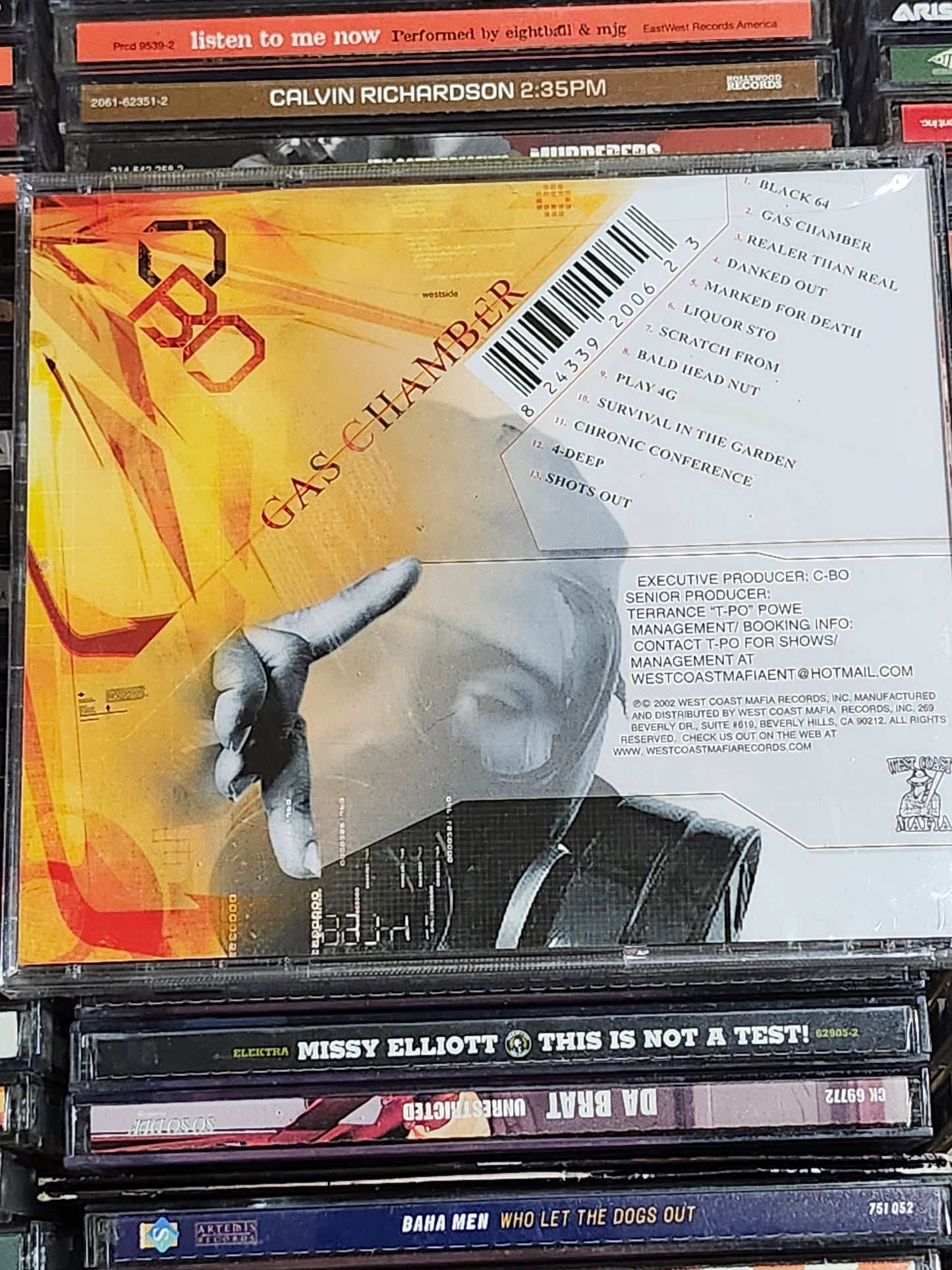 C-Bo The Gas Chamber New CD Rare Sealed HTF OOP West Coast Mafia Sacramento