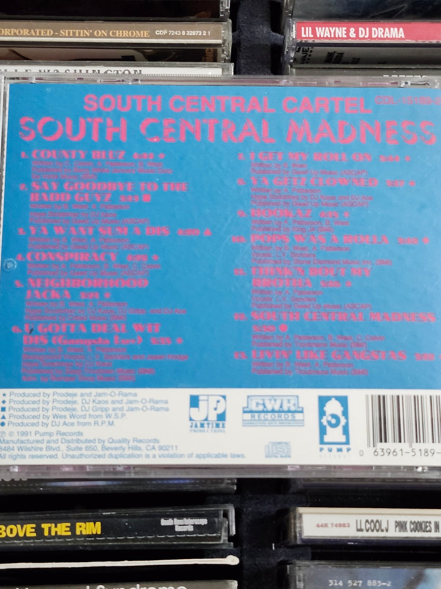 South Central Cartel – South Central Madness CD Rare HTF OOP S.C.C. SCC