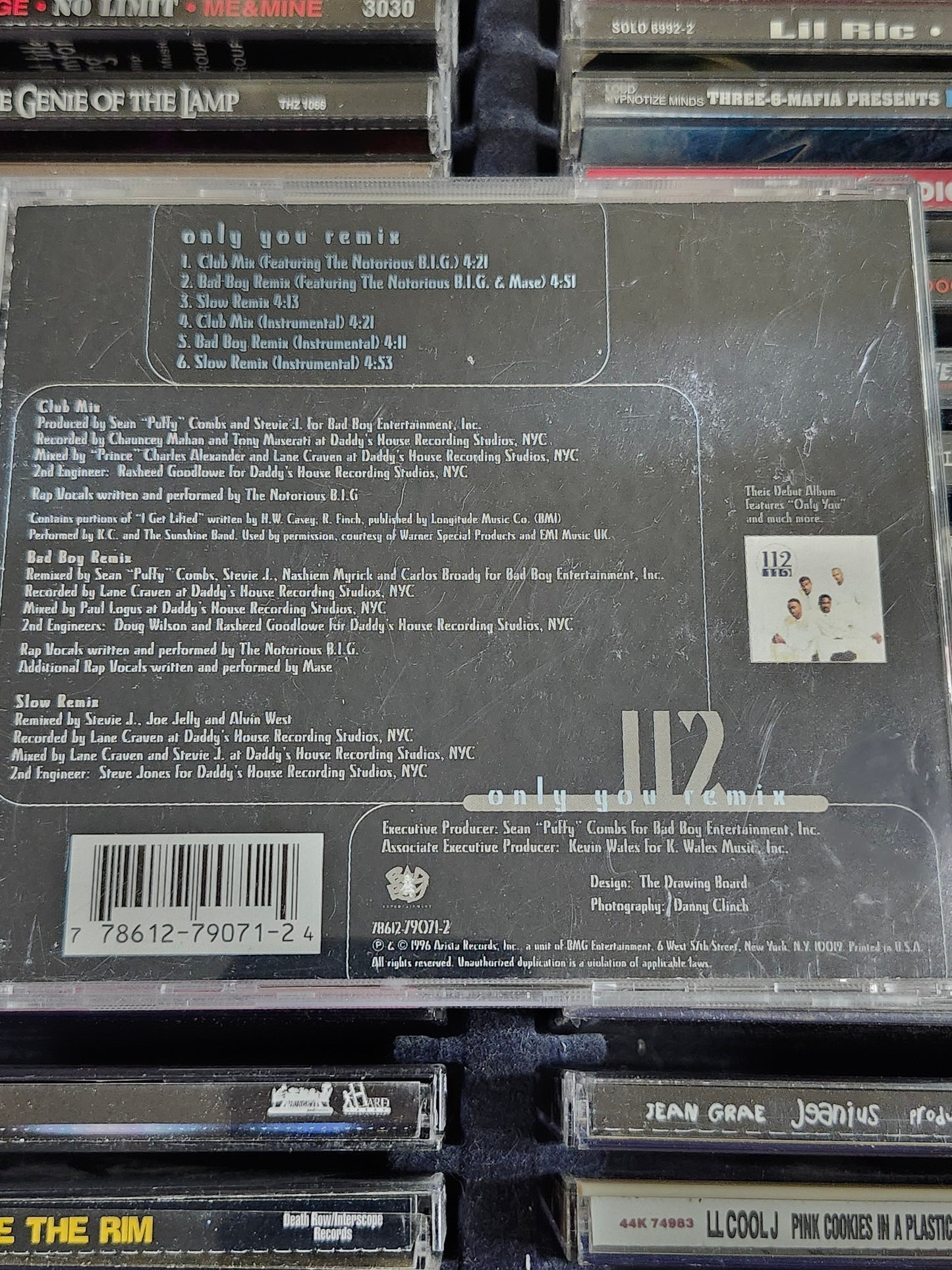 112 Only You Remix CD Single Notorious B.I.G Mase BIG Biggie Bad Boy Ma$e