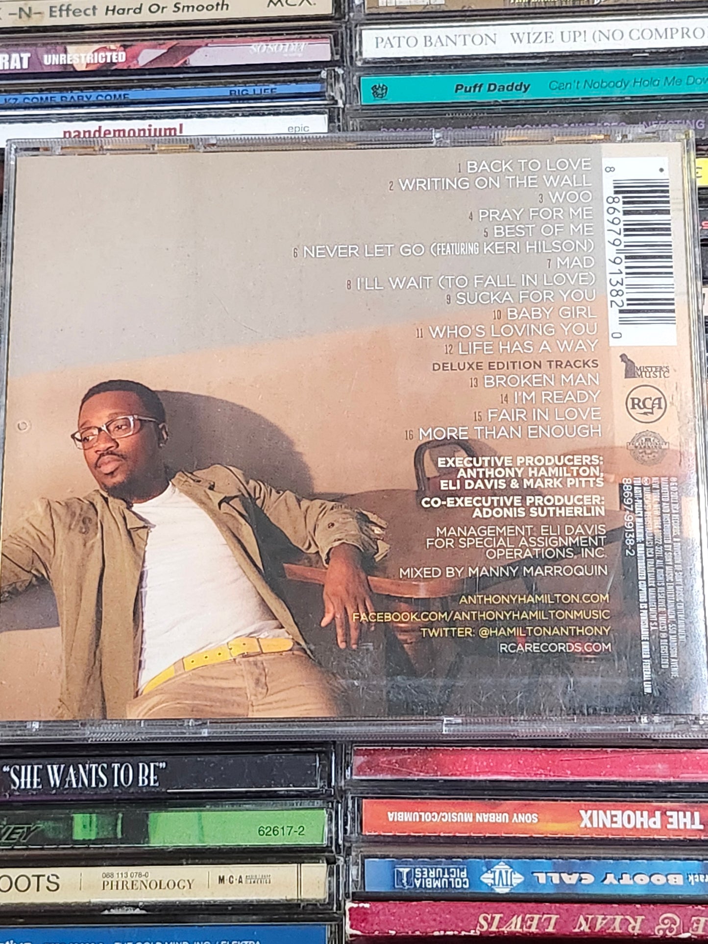Anthony Hamilton Back to Love Deluxe Edition CD Keri Hilson